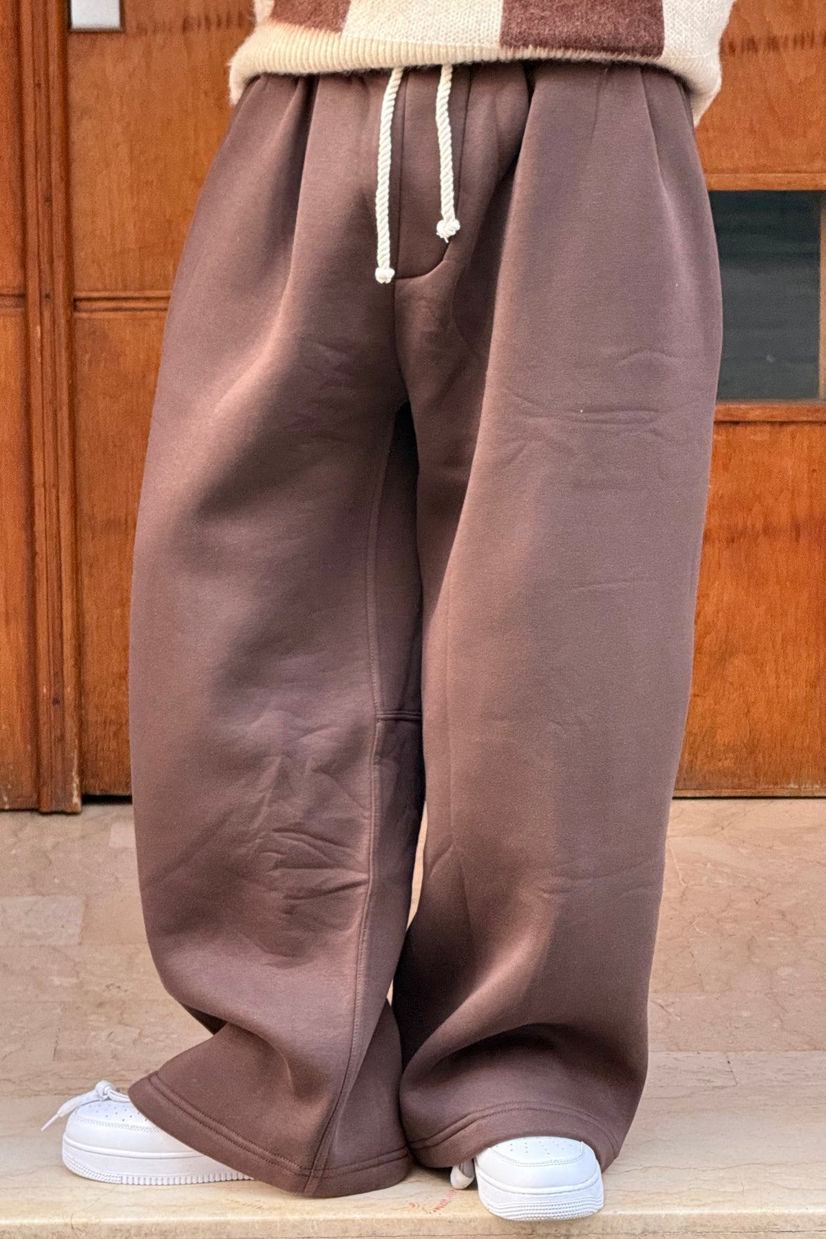 SUPPER BAGGY SWEATPANTS BROWN OVX