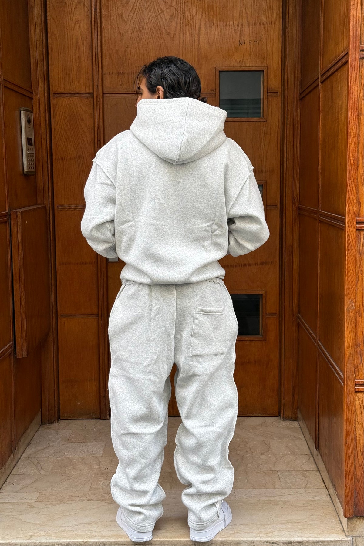 ENSEMBLE ZIP BRODERIE JL GREY
