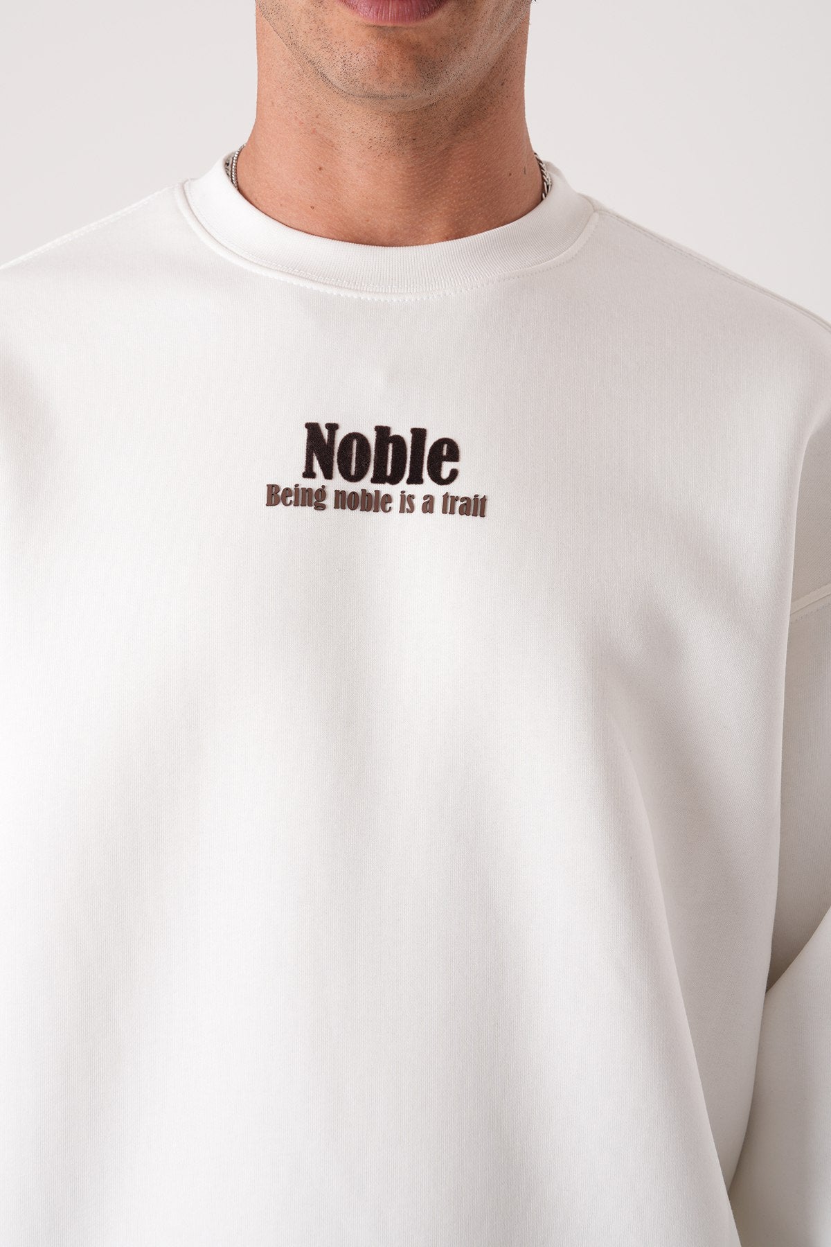 SWEATSHIRT NOBLE WHITE 257018