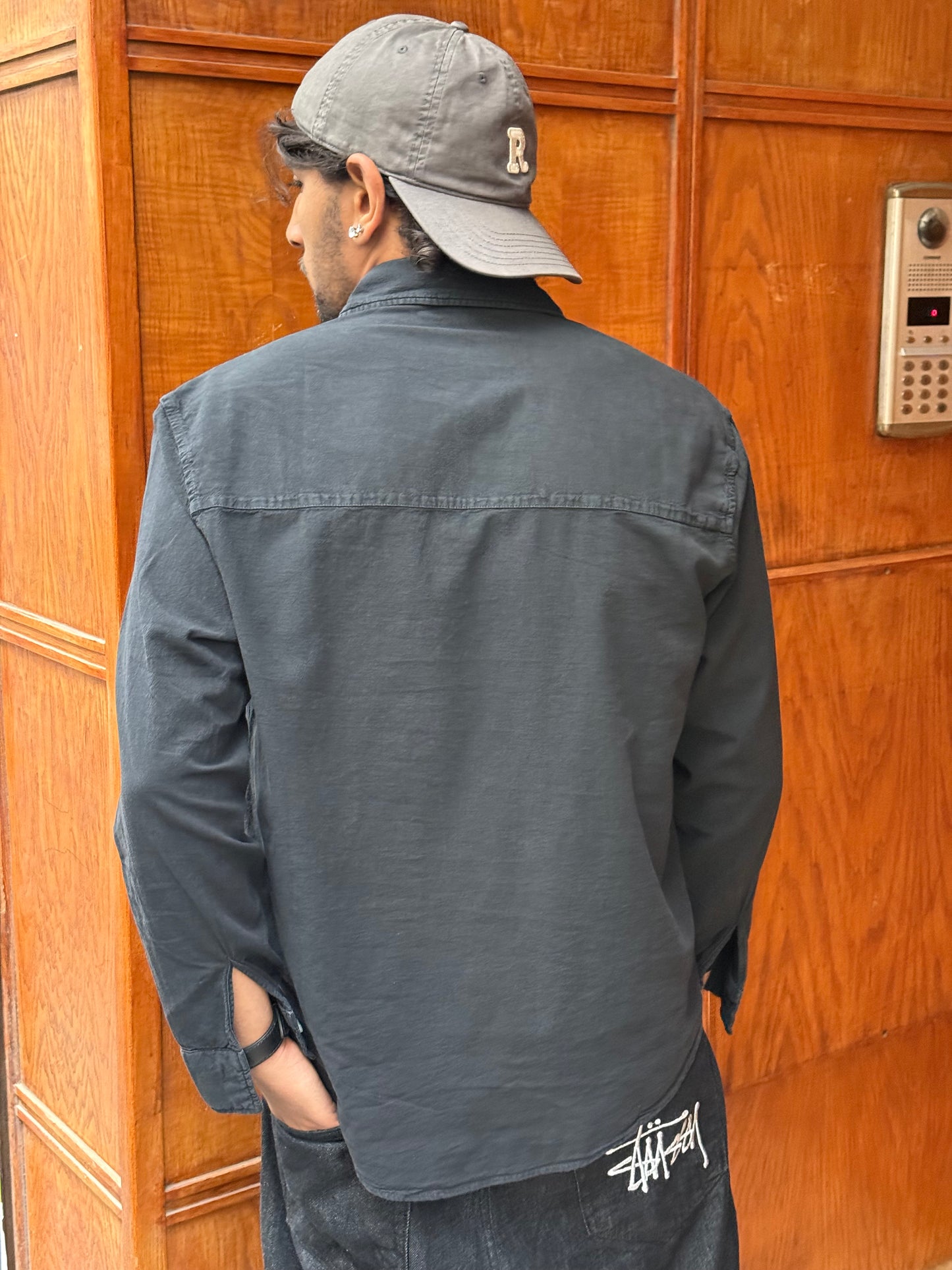 CHEMISE LIN J&J BLACK Y144