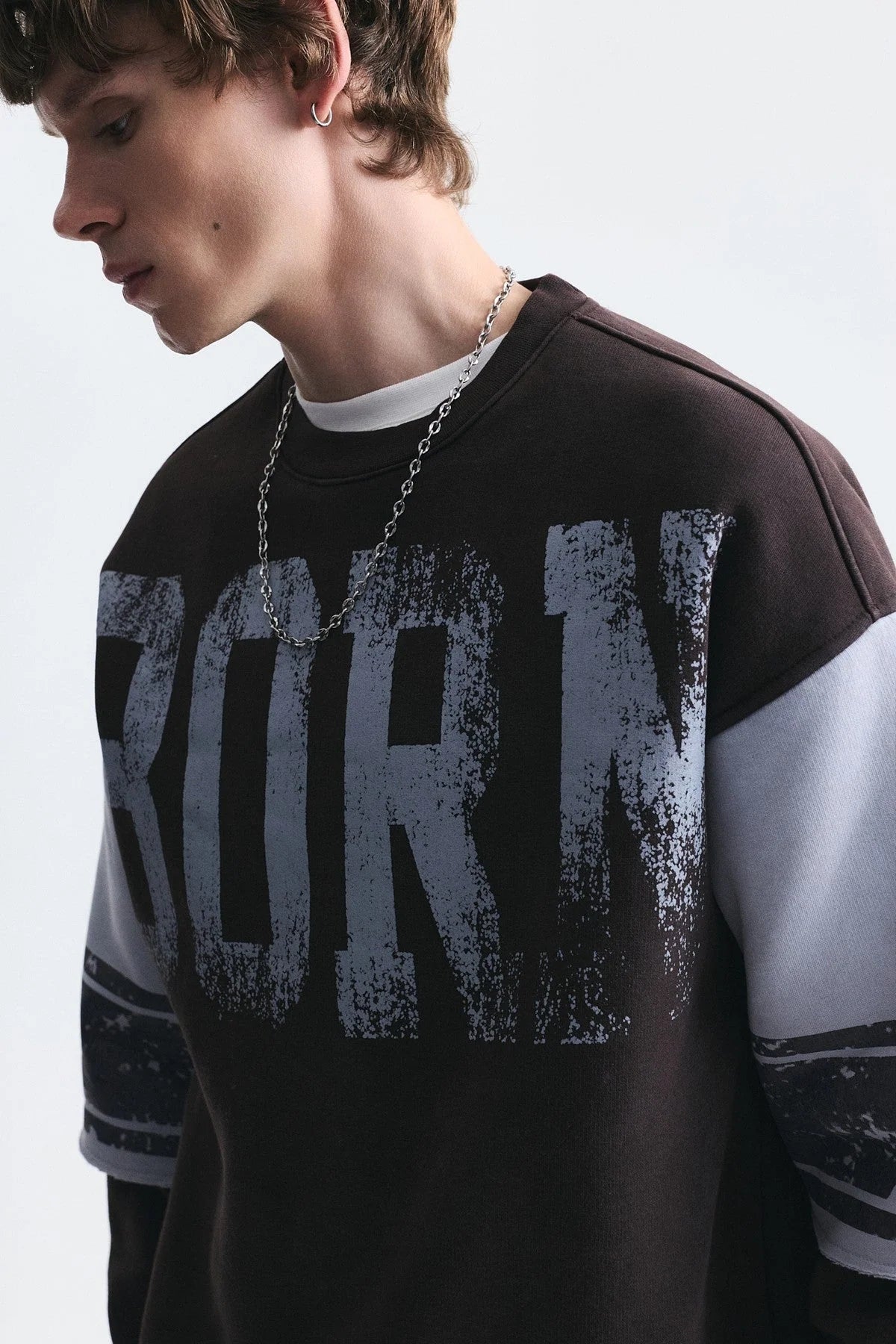 SWEATSHIRT BORN BROWN VM V70-237