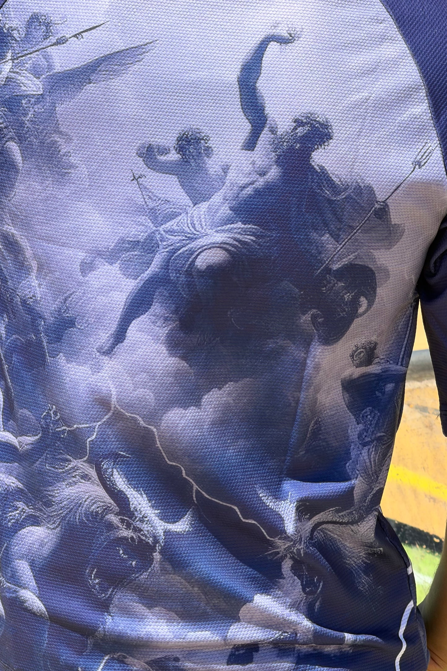 AMERICAN T-SHIRT OFF BLUE 8895