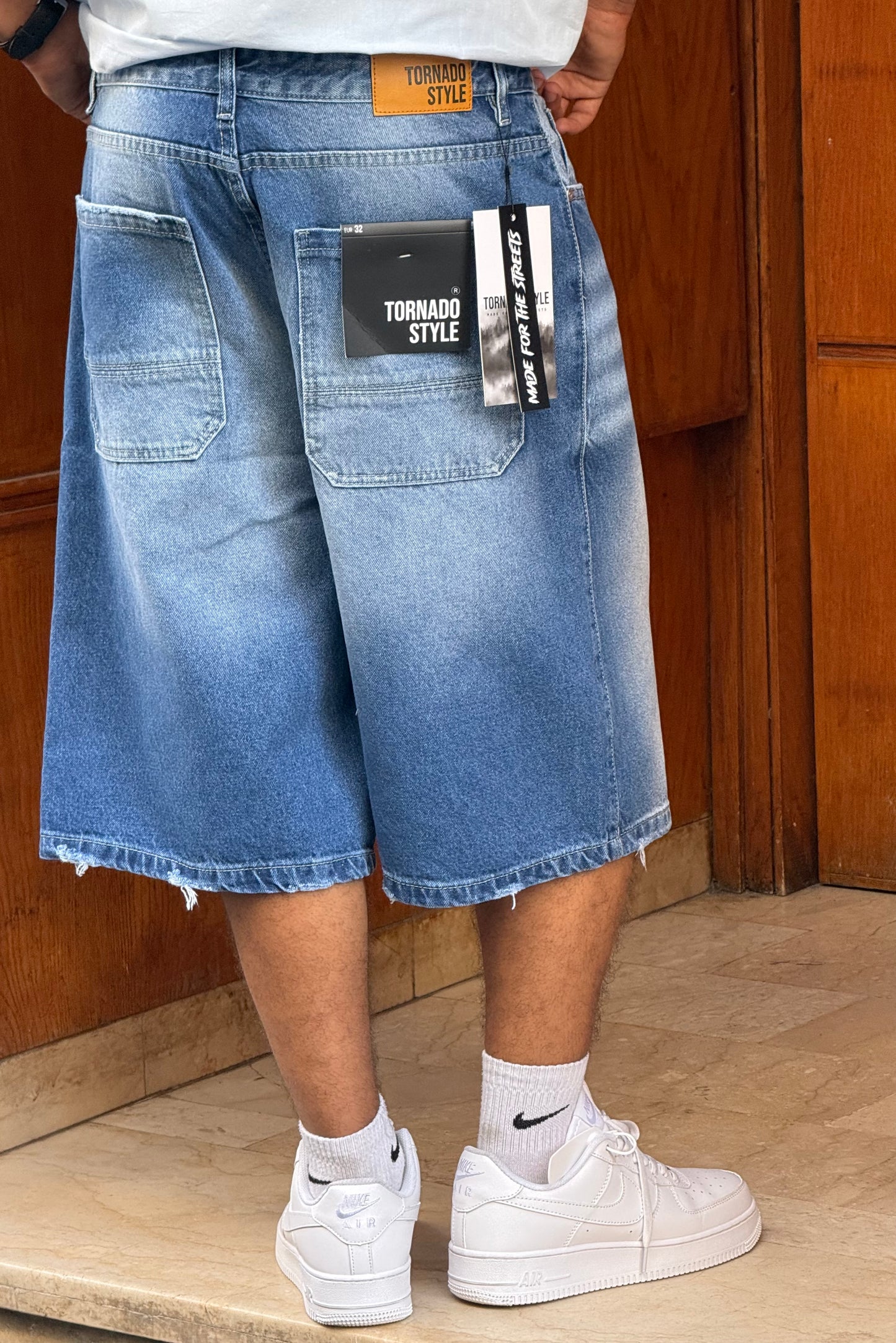BAGGY JORTS TORNADO STYLE (BLEU PLUS)