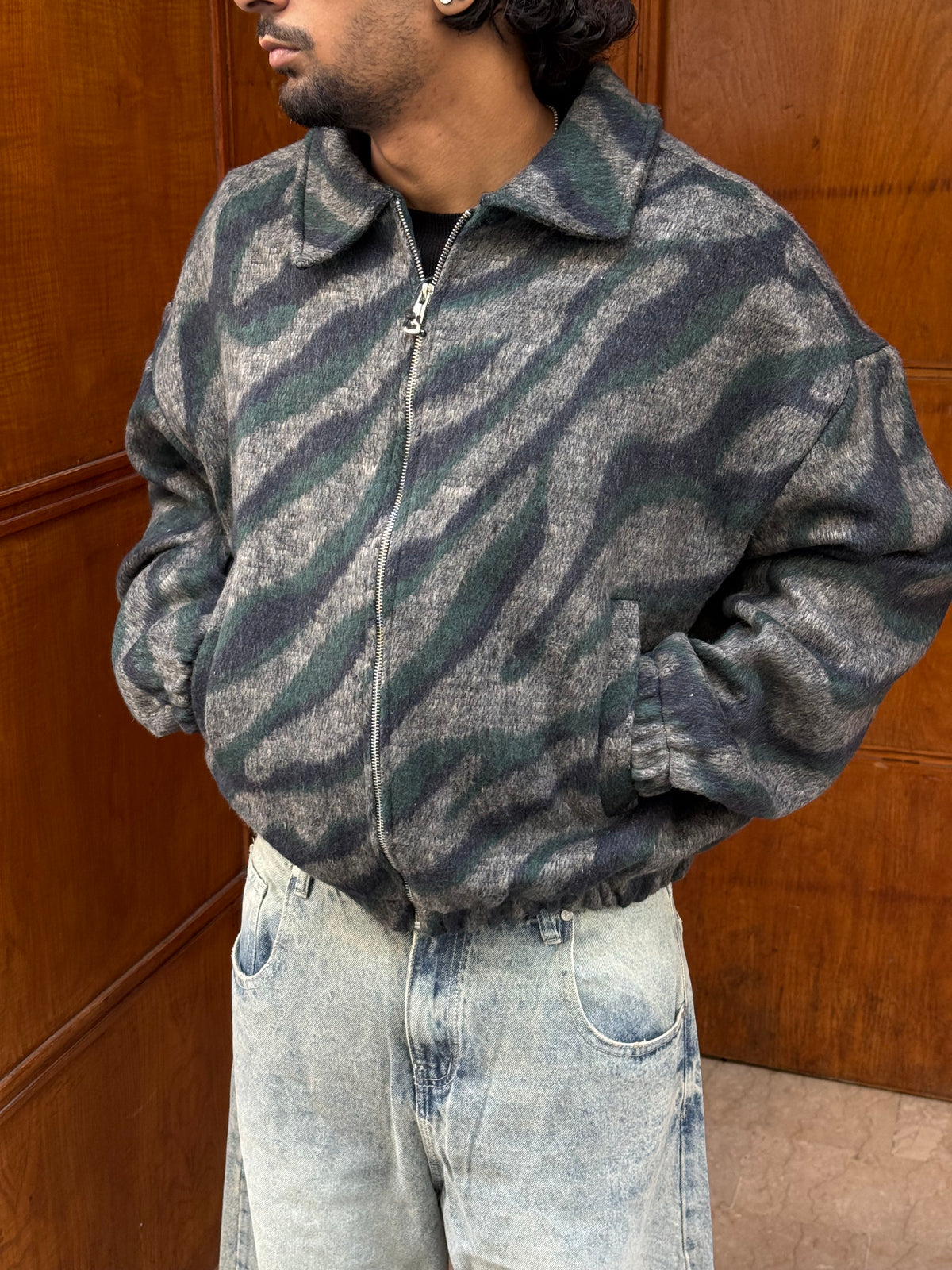 JACKET ZEBRA GREEN PZ