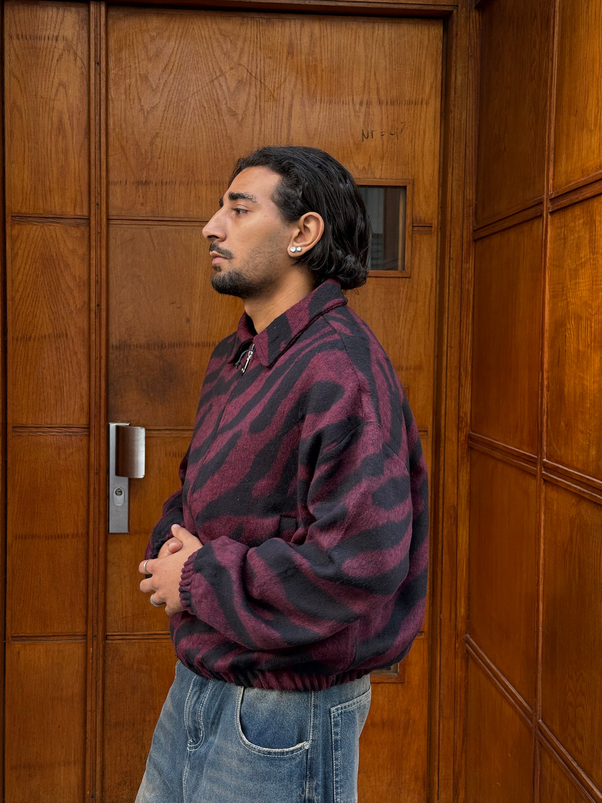 JACKET ZEBRA BURGUNDY PZ