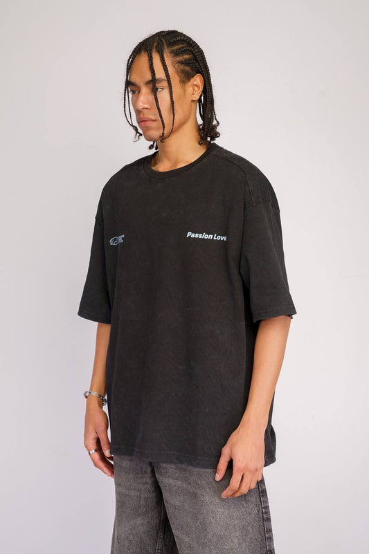 T-SHIRT BR PASSION LOVE BLACK 20-208