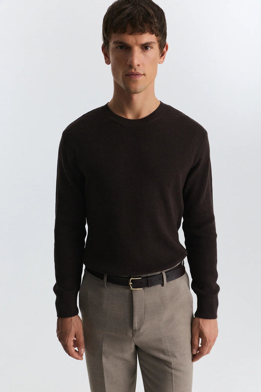 JUMPER BASIC BROWN A25Y3153 ANT