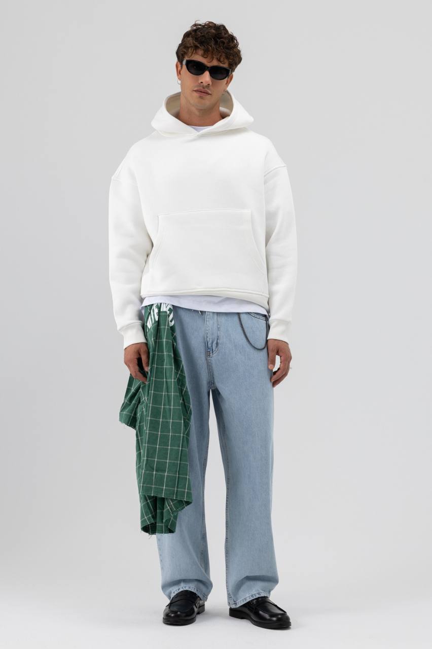 HOODIES BASIC ANT WHITE 9435