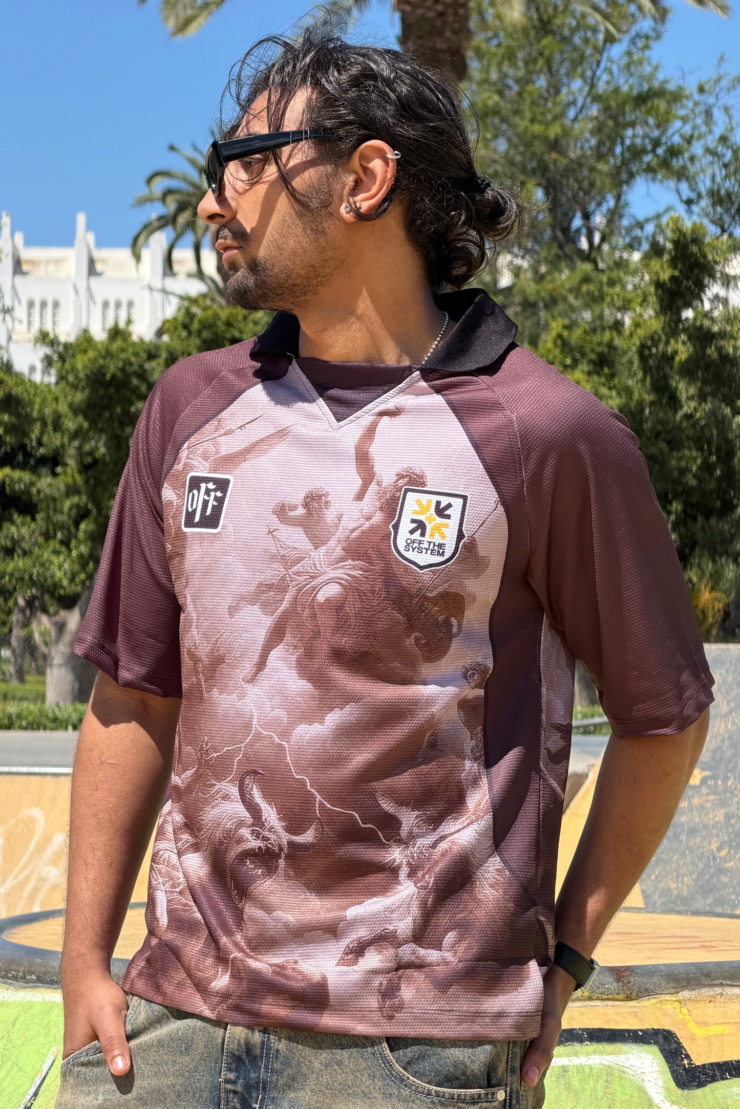 AMERICAN T-SHIRT OFF BROWN 8895