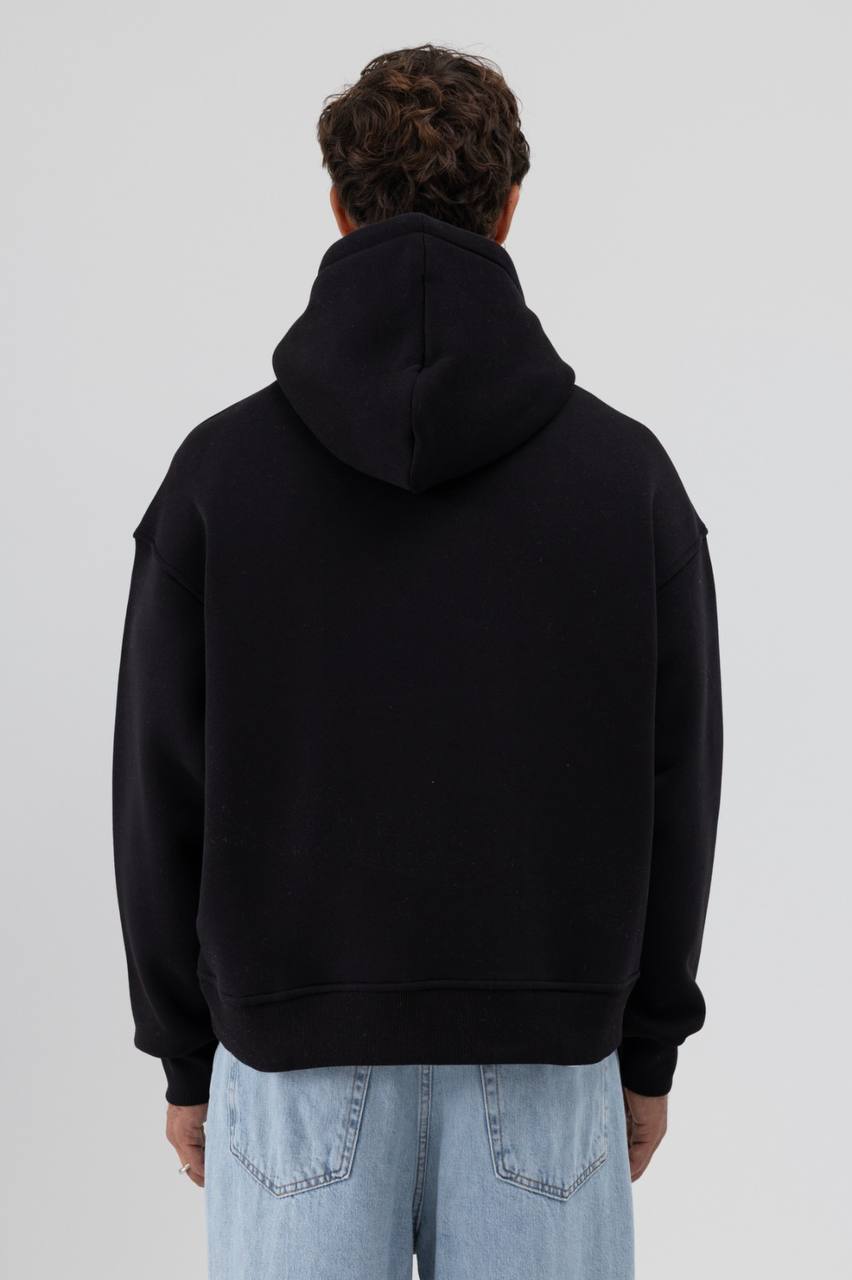 HOODIES BASIC ANT BLACK 9435