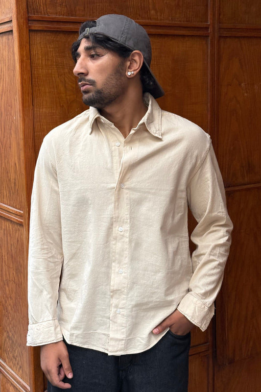 CHEMISE LIN J&J BEIGE Y144