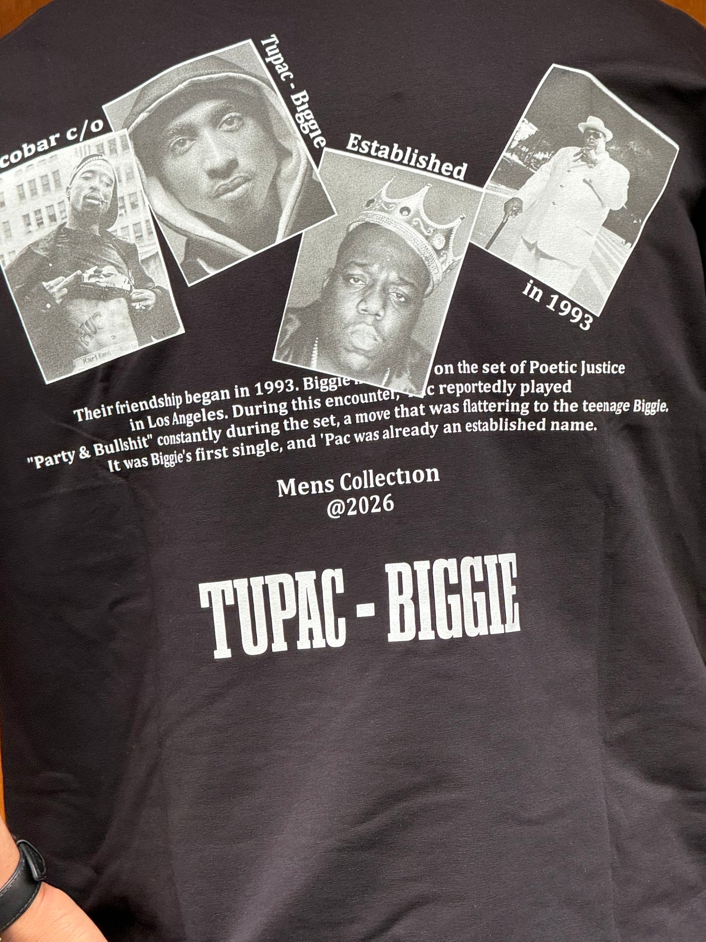 T-SHIRT TUPAC-BIGGIE BLACK ESCO