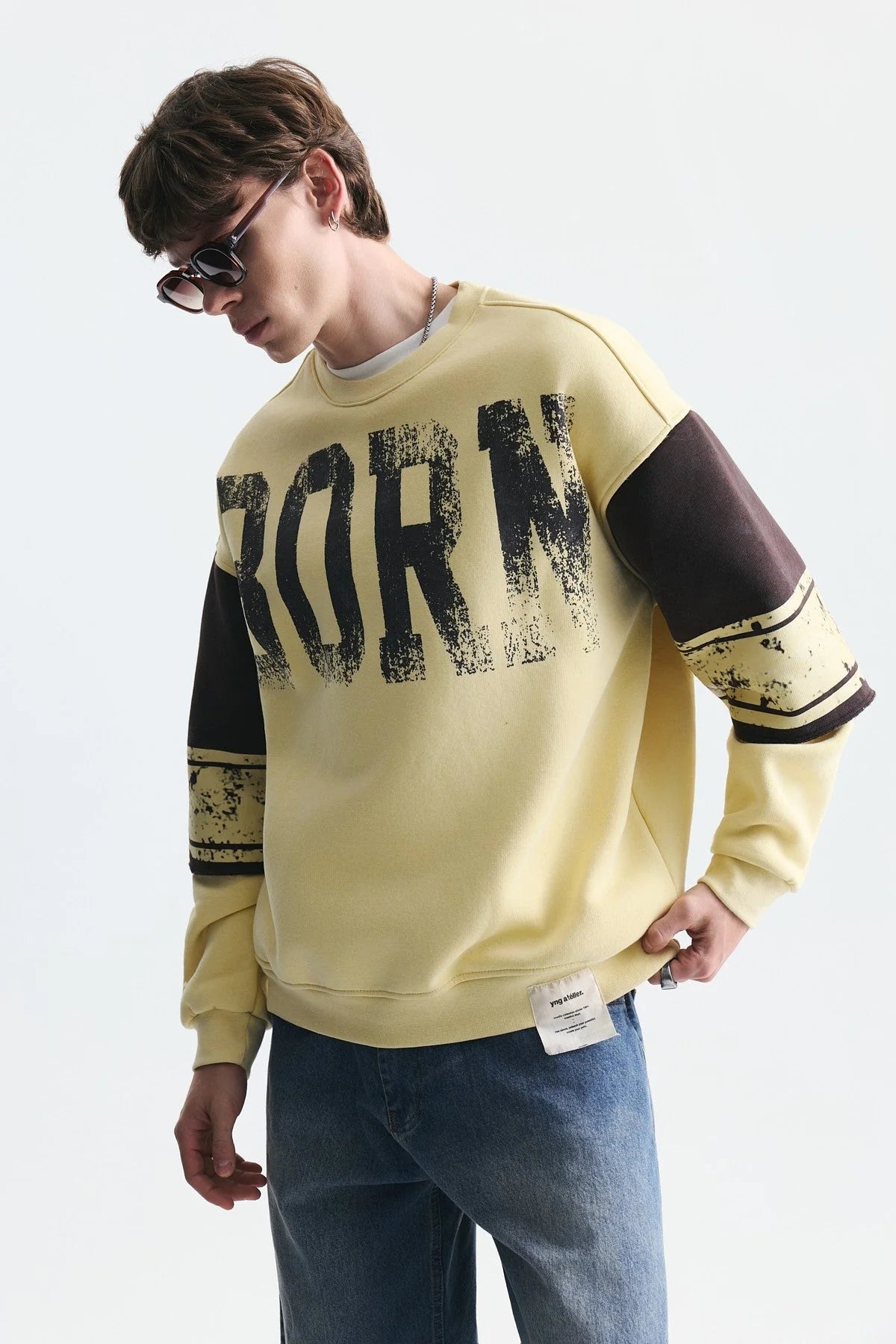 SWEATSHIRT BORN YELLOW VM V70-237