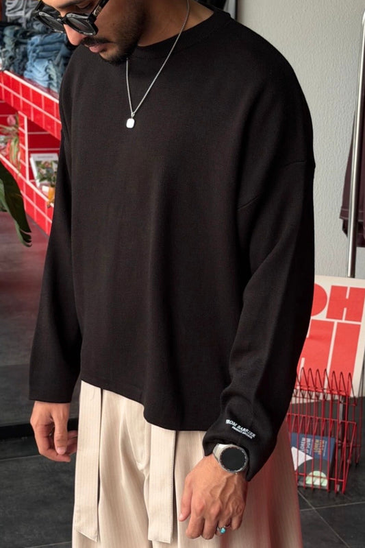 JUMPER OVERSIZE BLACK BR 50-34