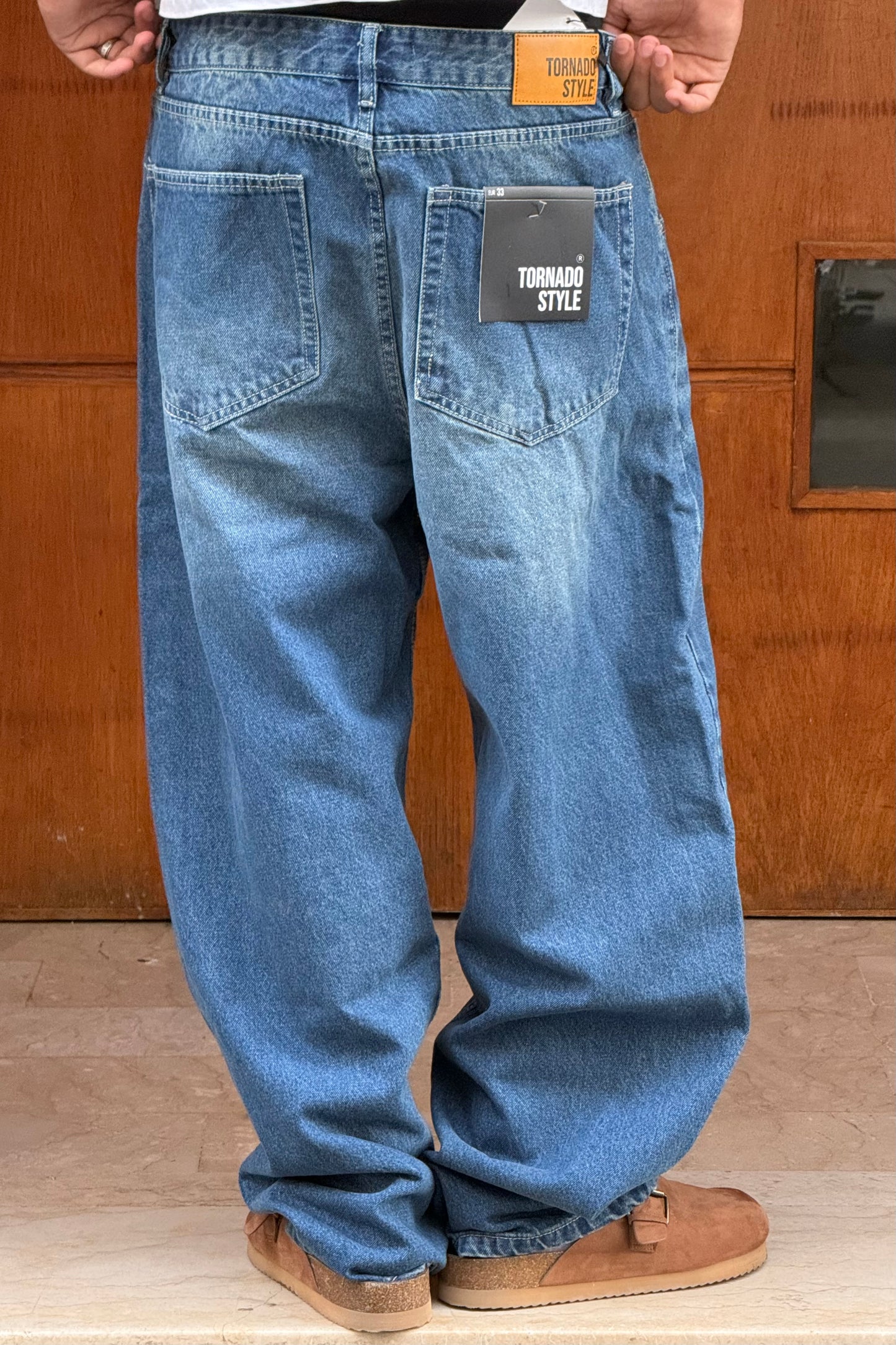 SUPPER BAGGY JEANS TORNADO STYLE (BLEU DIRTY)