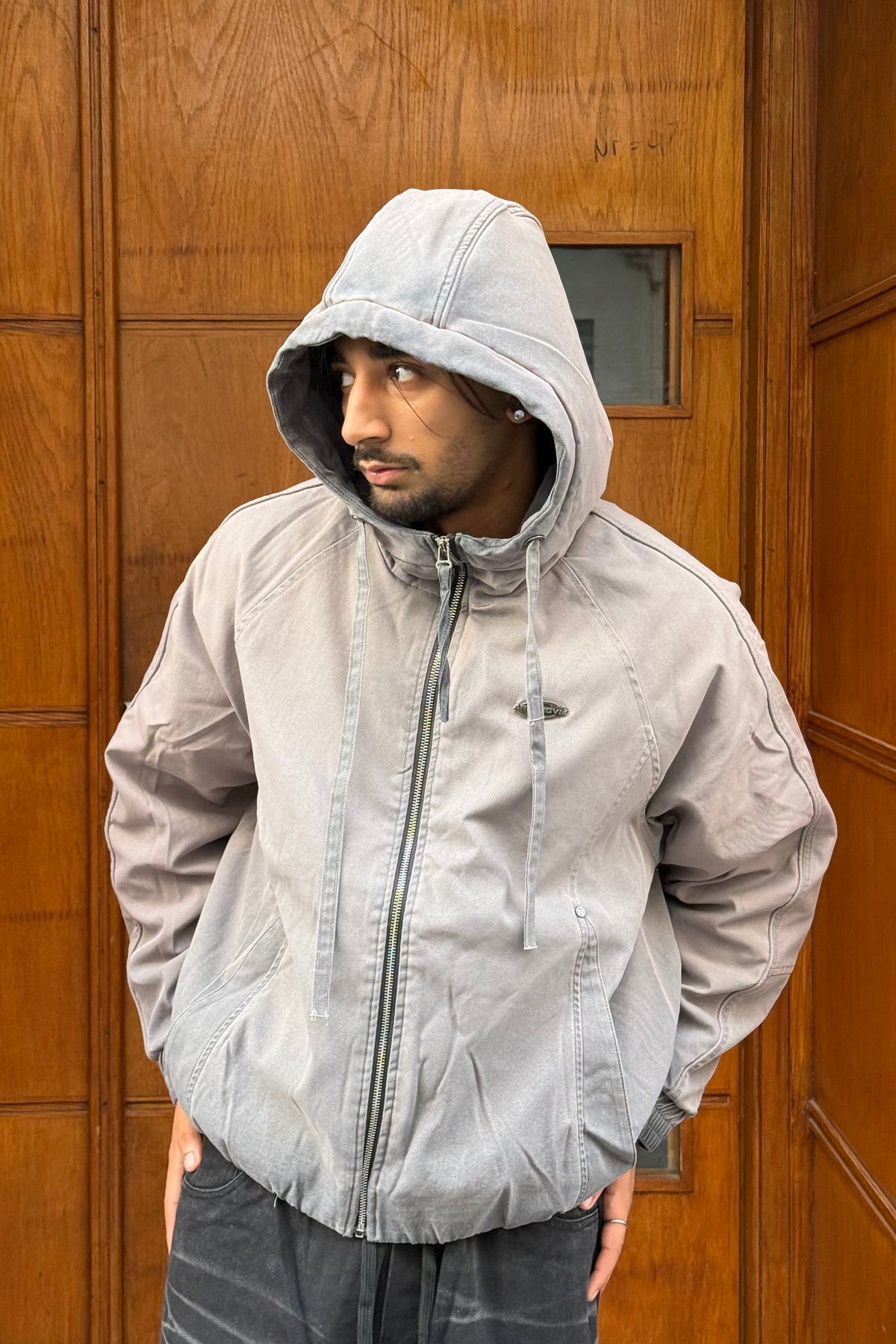 JACKET AVEC CAPUCHE WASHED DIRTY CN