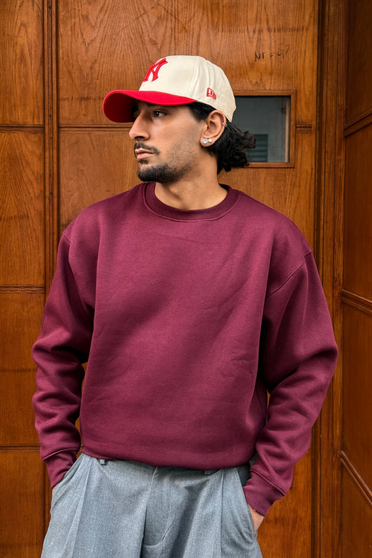 SWEATSHIRT BASIC JL BURGUNDY