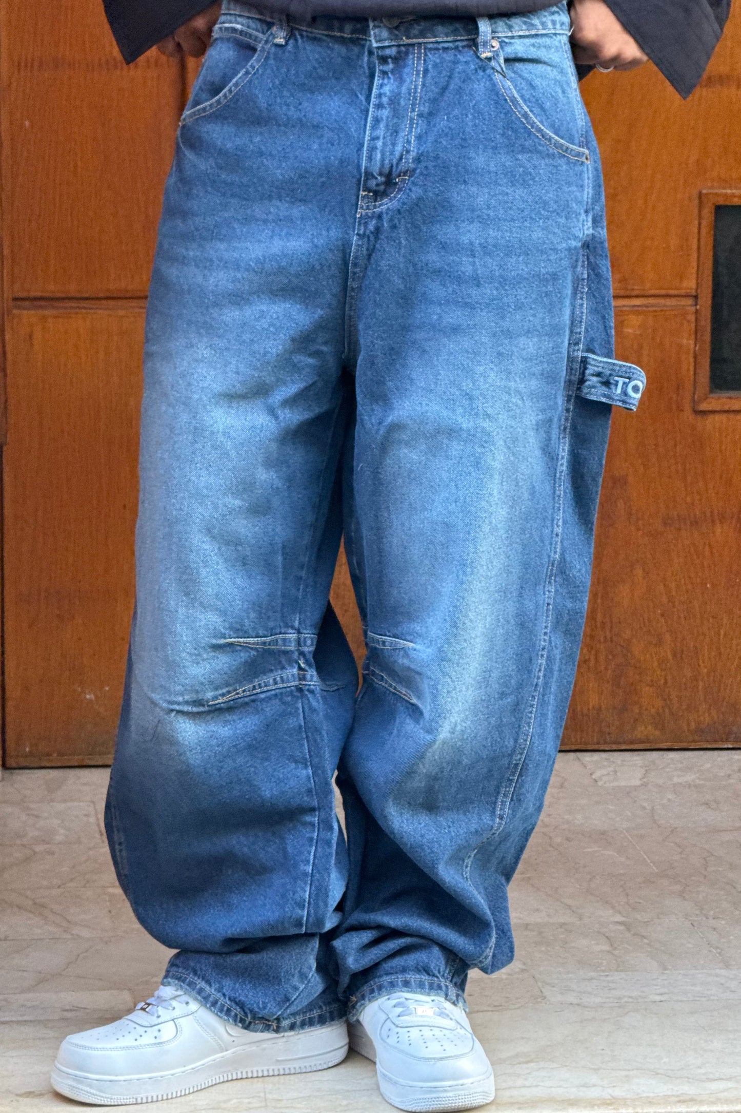 BAGGY JEANS STWD BLEU