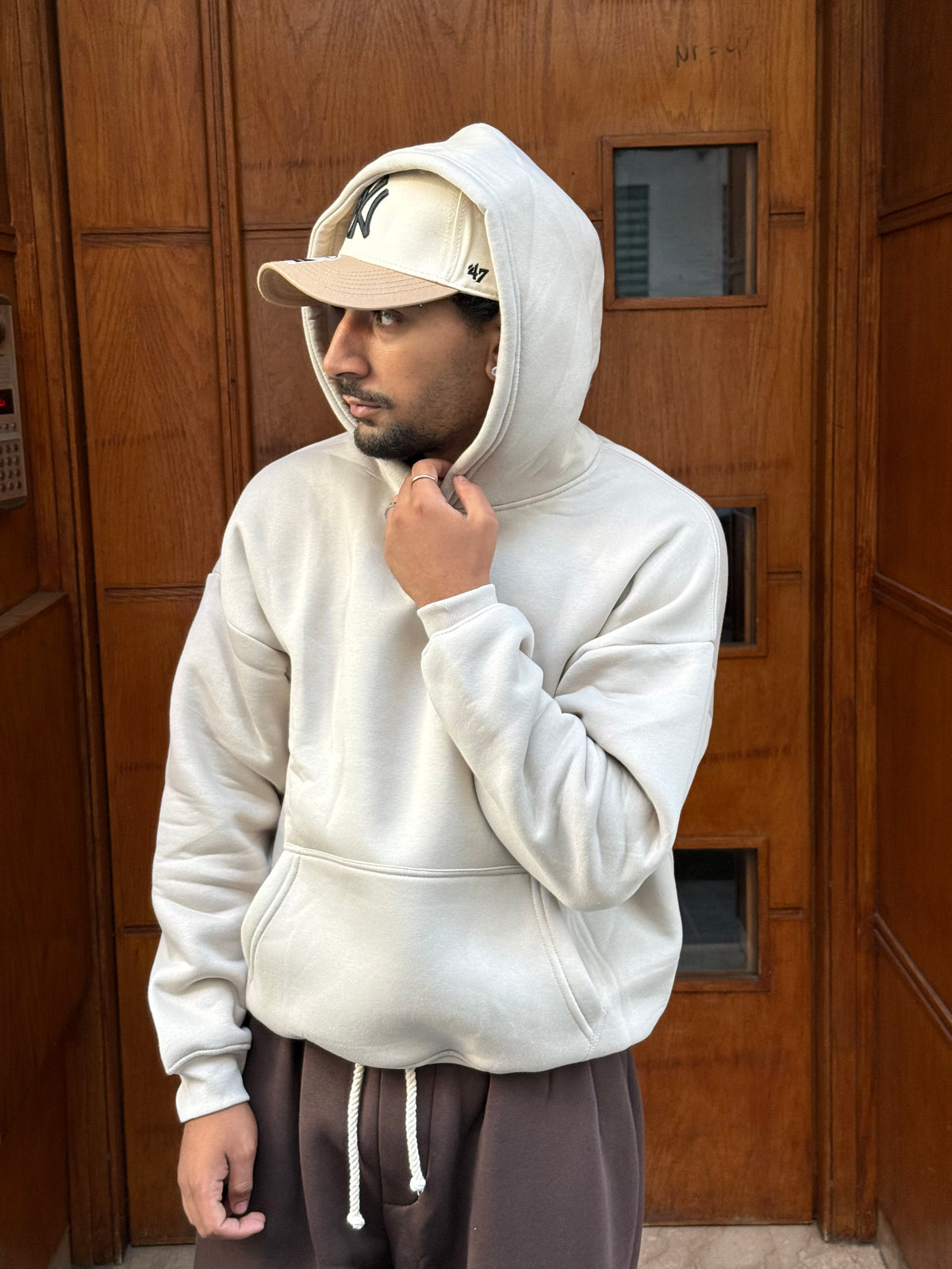 HOODIES BASIC BEIGE OVX
