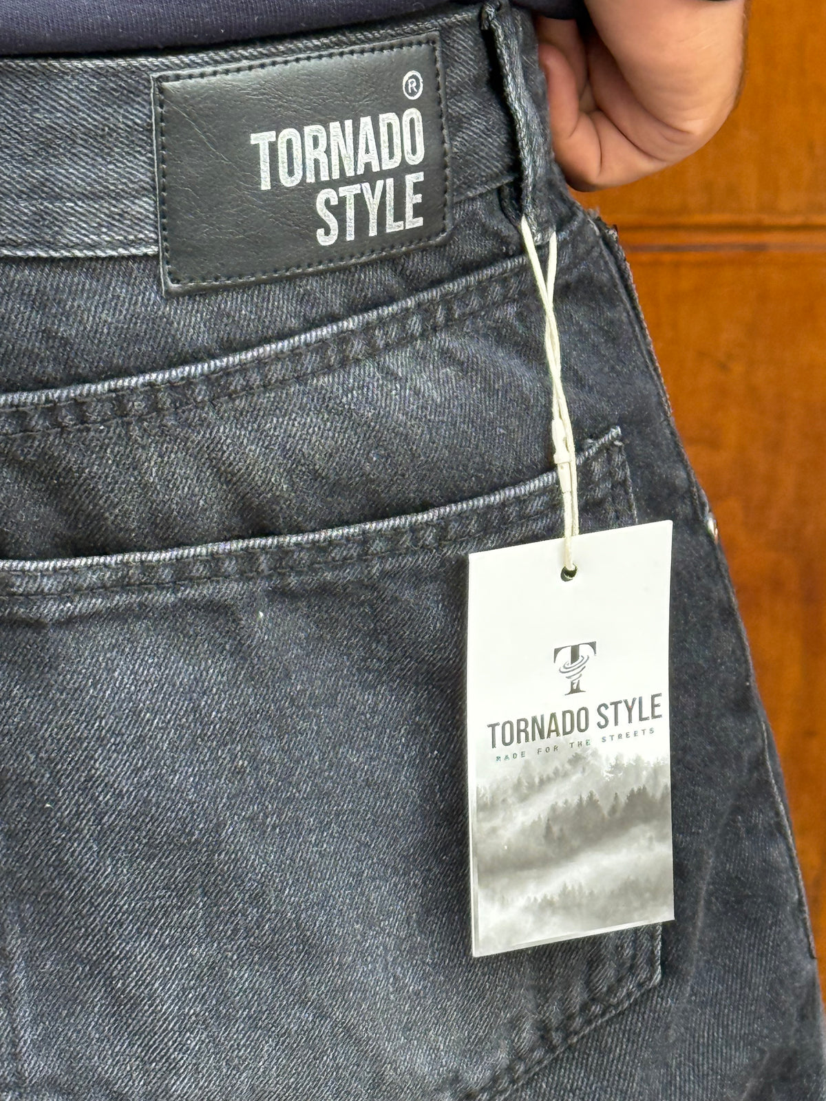 SUPPER BAGGY JEANS TORNADO STYLE (NOIR)