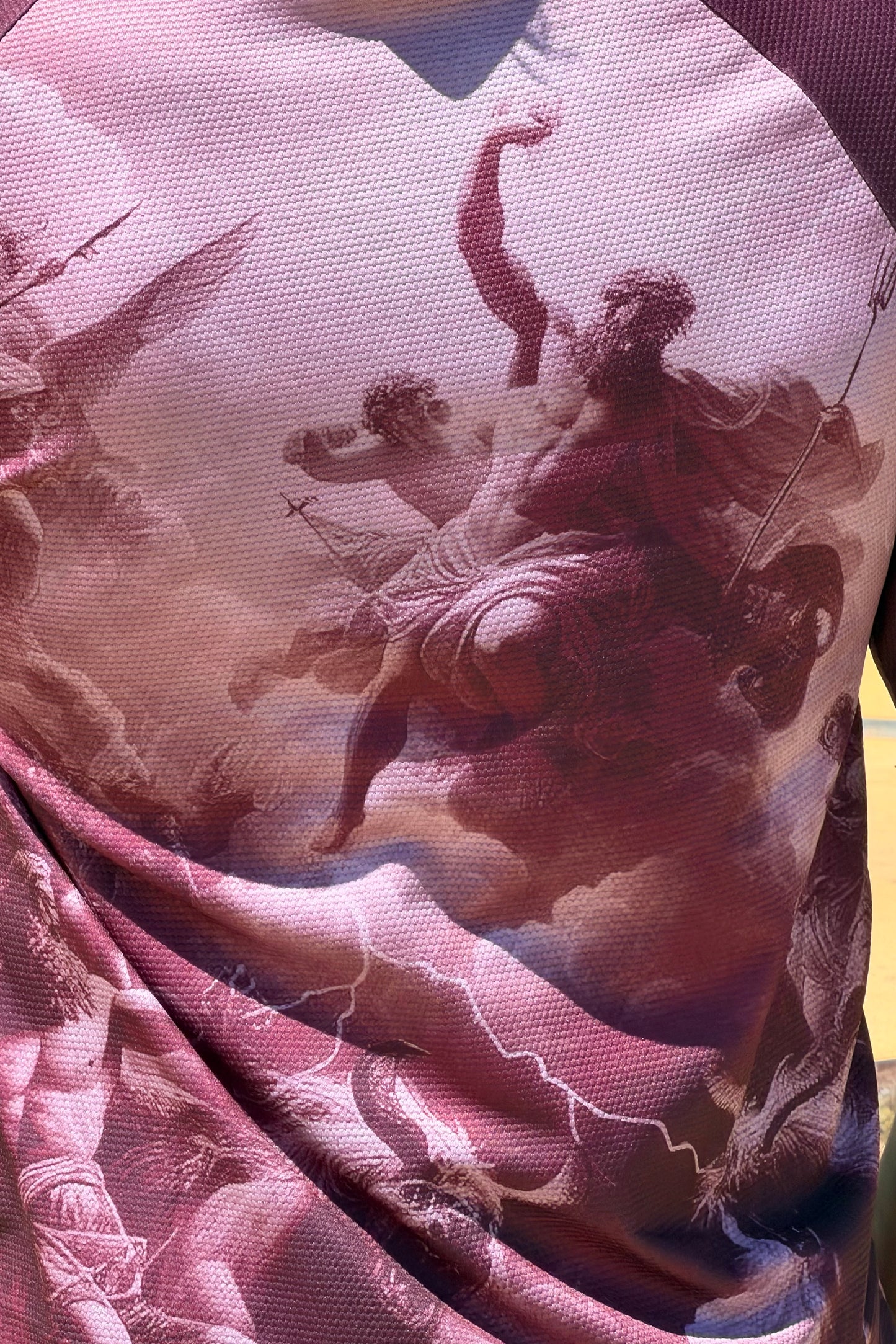 AMERICAN T-SHIRT OFF BURGUNDY 8895
