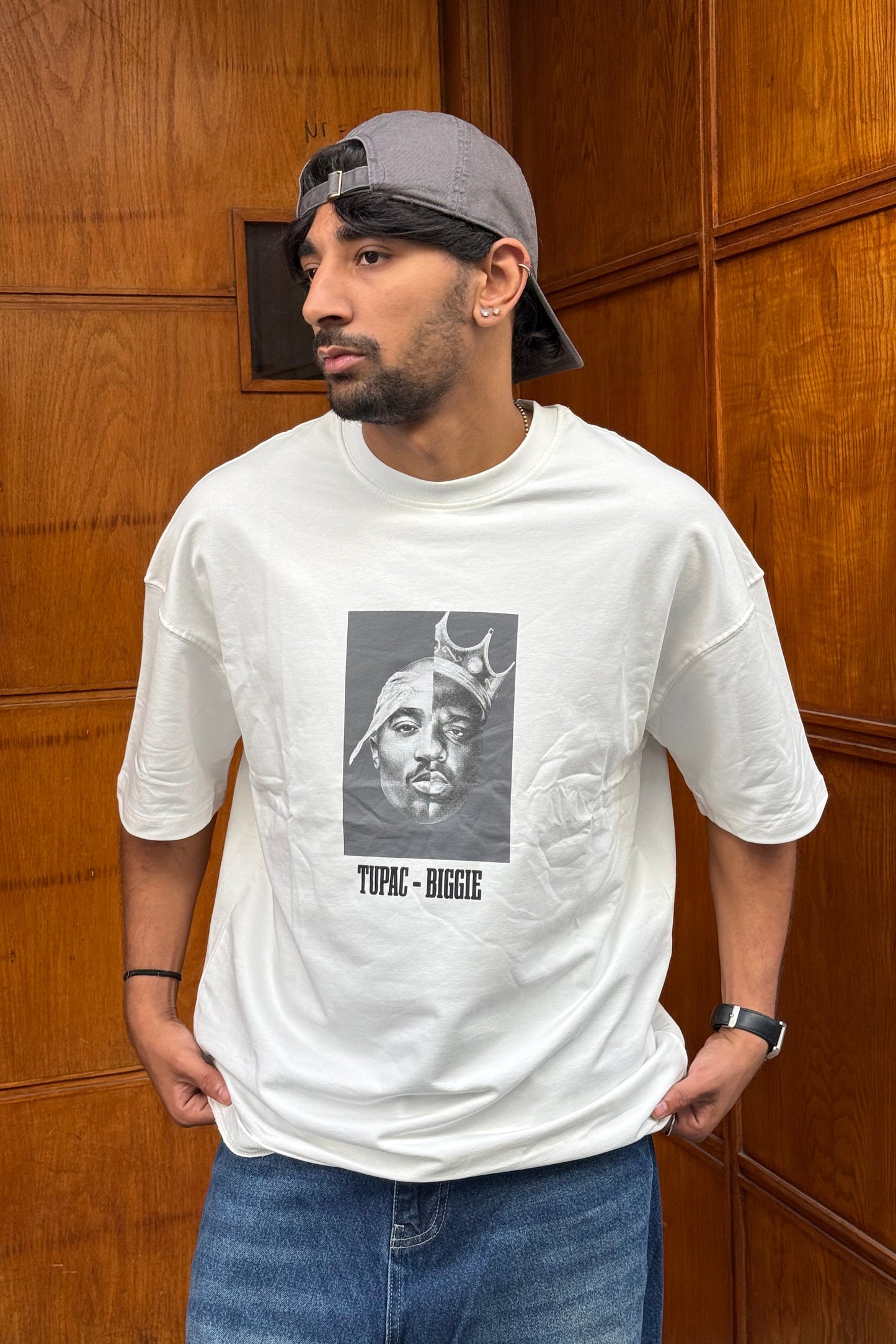 T-SHIRT TUPAC-BIGGIE WHITE ESCO
