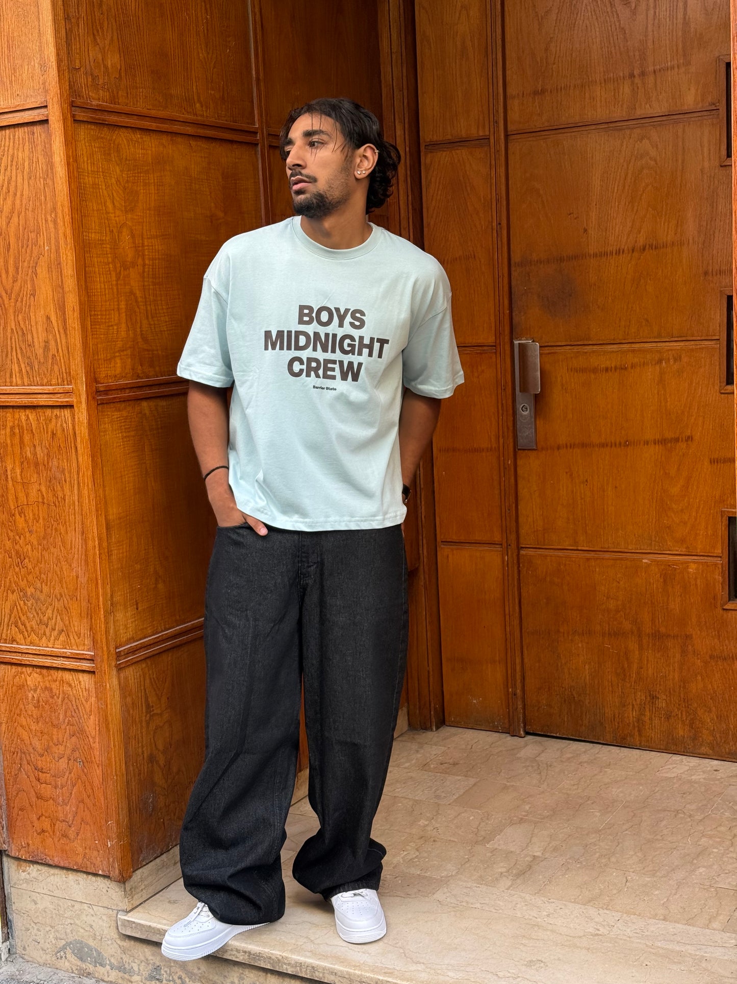T-SHIRT CROPPED BOYS MINIGHT BABY BLUE BR 20-217