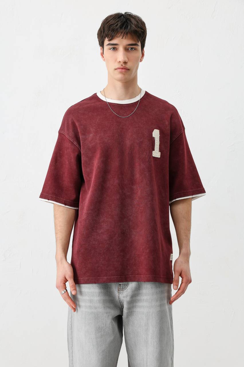 T-SHIRT VM 1 BURGUNDY V70-134