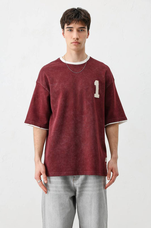 T-SHIRT VM 1 BURGUNDY V70-134
