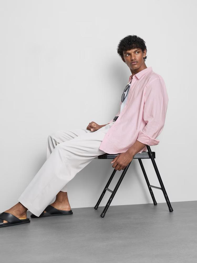 CHEMISE LIN VM PINK V40-54