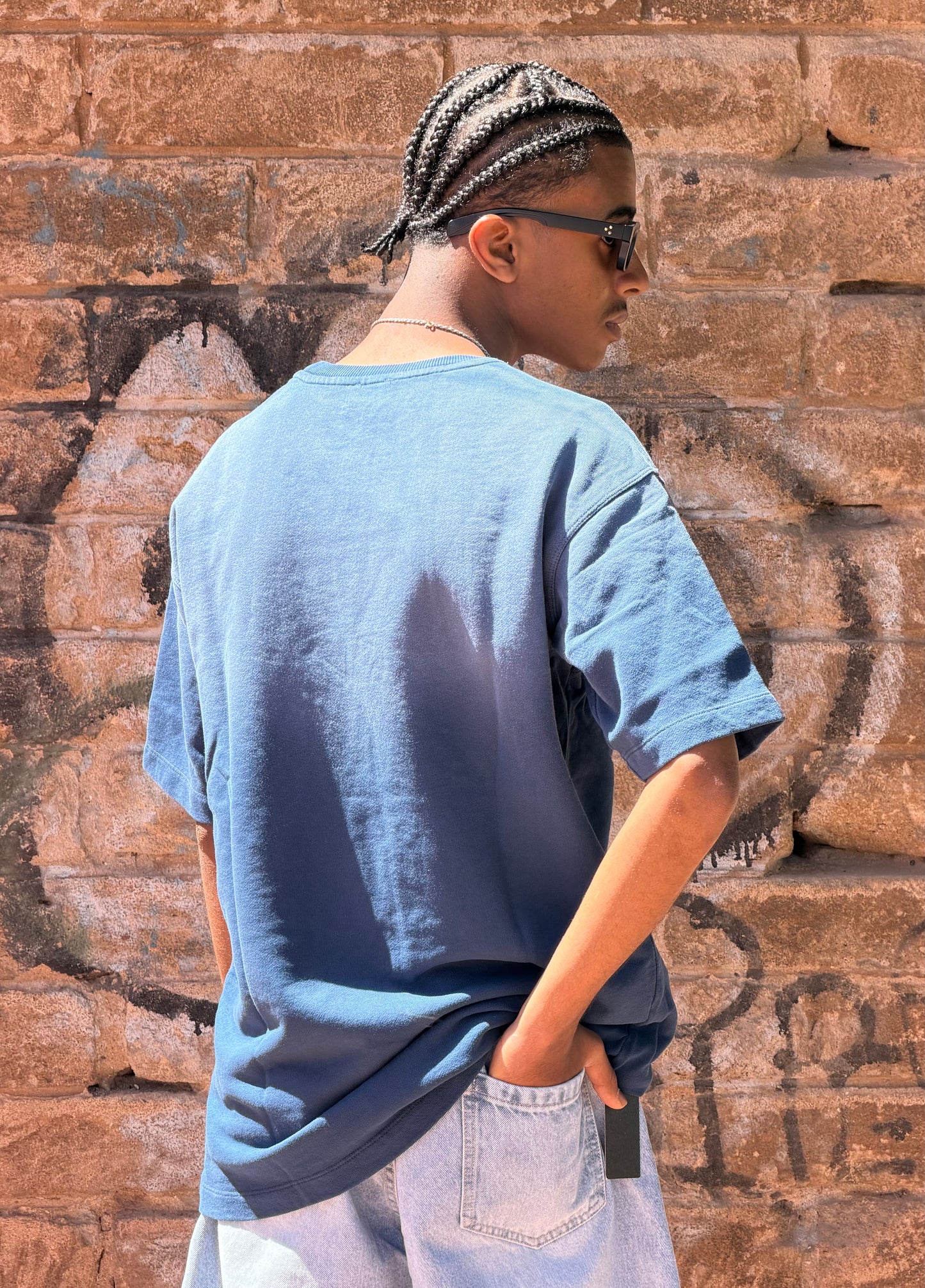 T-SHIRT WASHED DRAGON BLUE