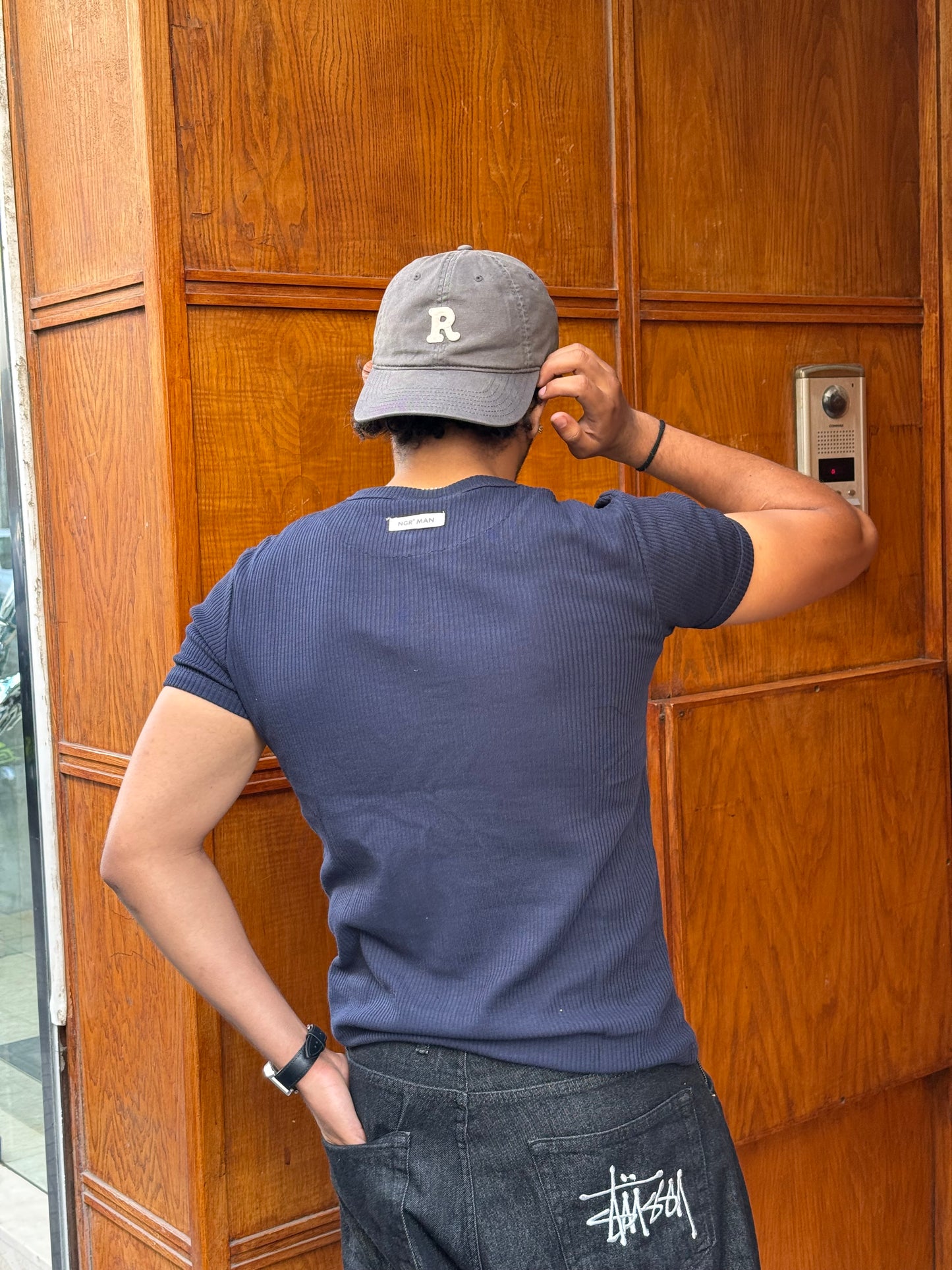 T-SHIRT SLIM FIT BLUE NGR 998