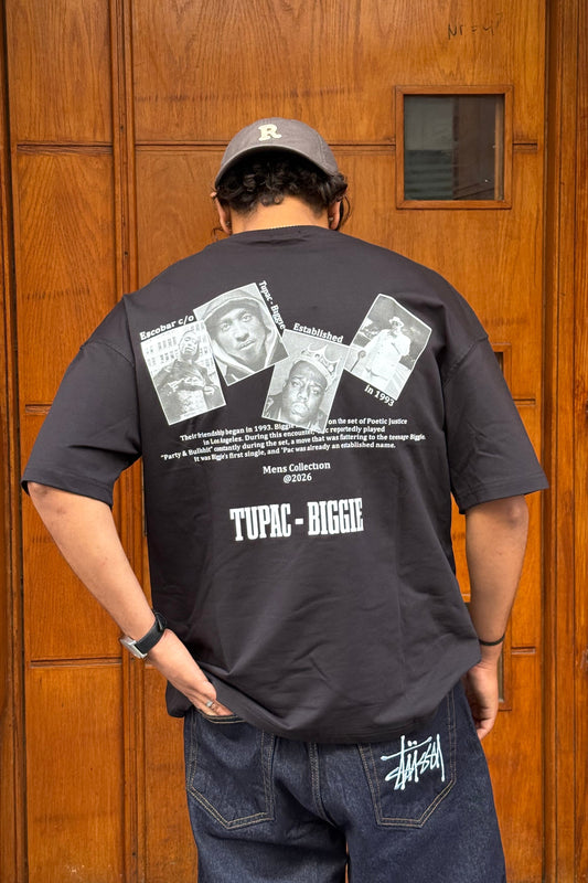 T-SHIRT TUPAC-BIGGIE BLACK ESCO