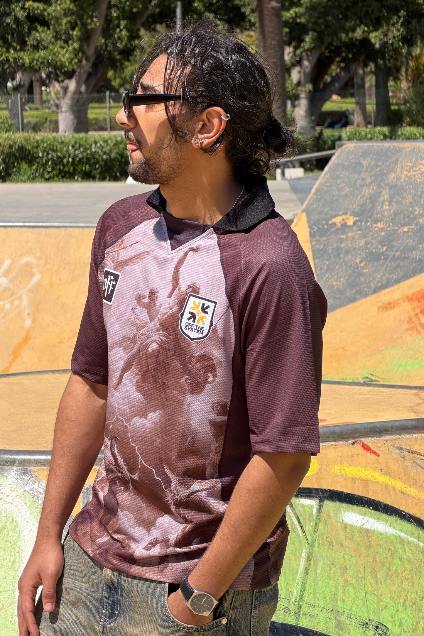 AMERICAN T-SHIRT OFF BROWN 8895