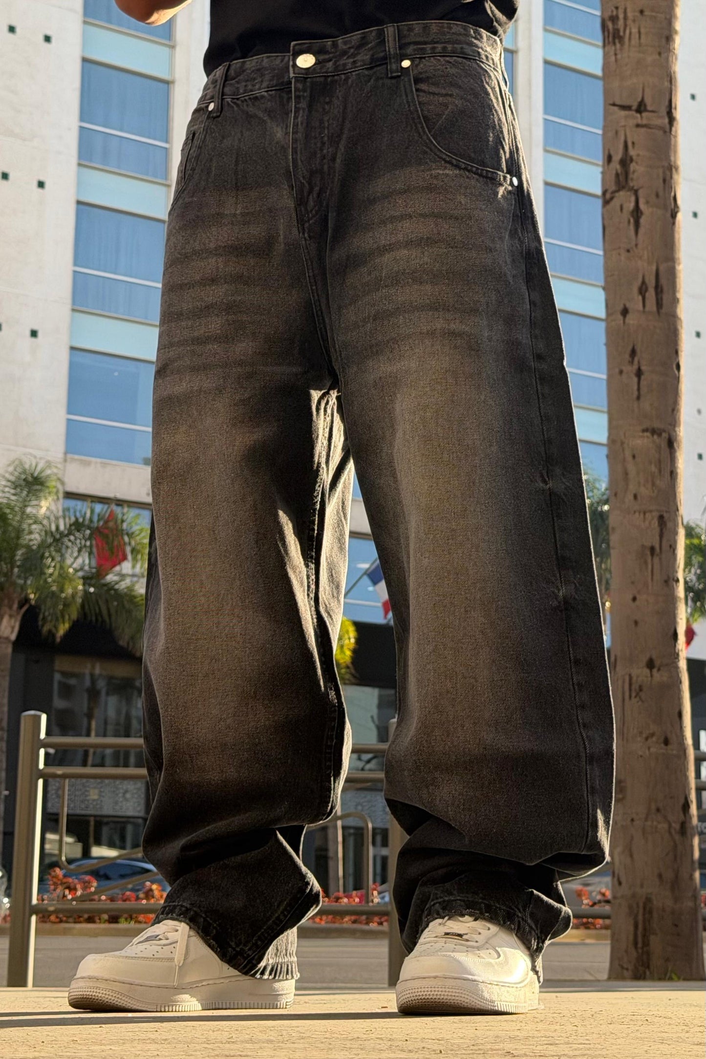 SUPPER BAGGY JEANS TORNADO STYLE (NOIR)
