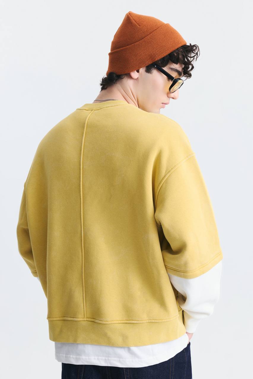 SWEATSHIRT BLESSED YELLOW ES E71-199