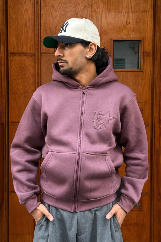 HOODIES ZIP EG BURGUNDY BL