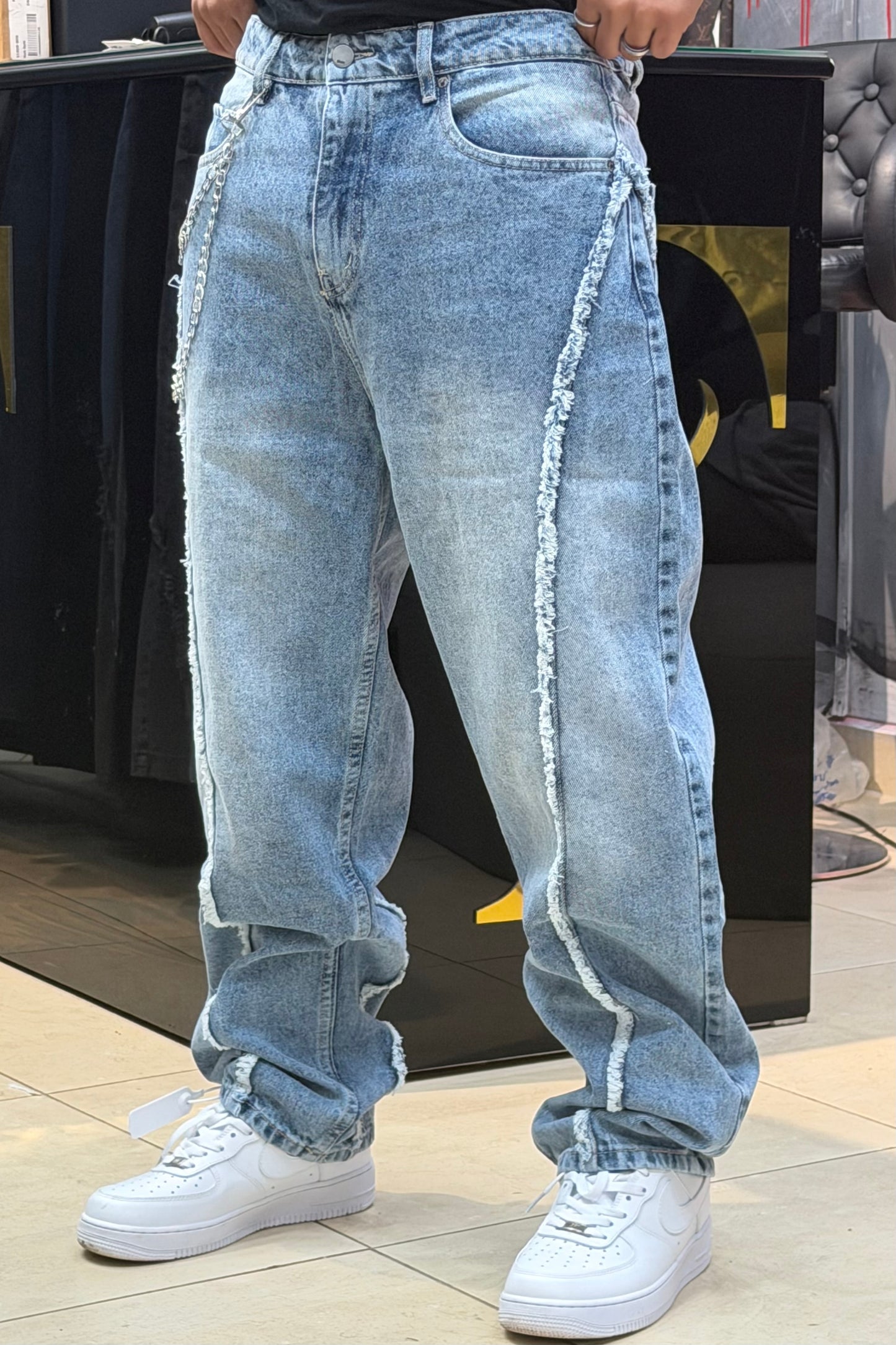 BAGGY JEANS STORM BLEU