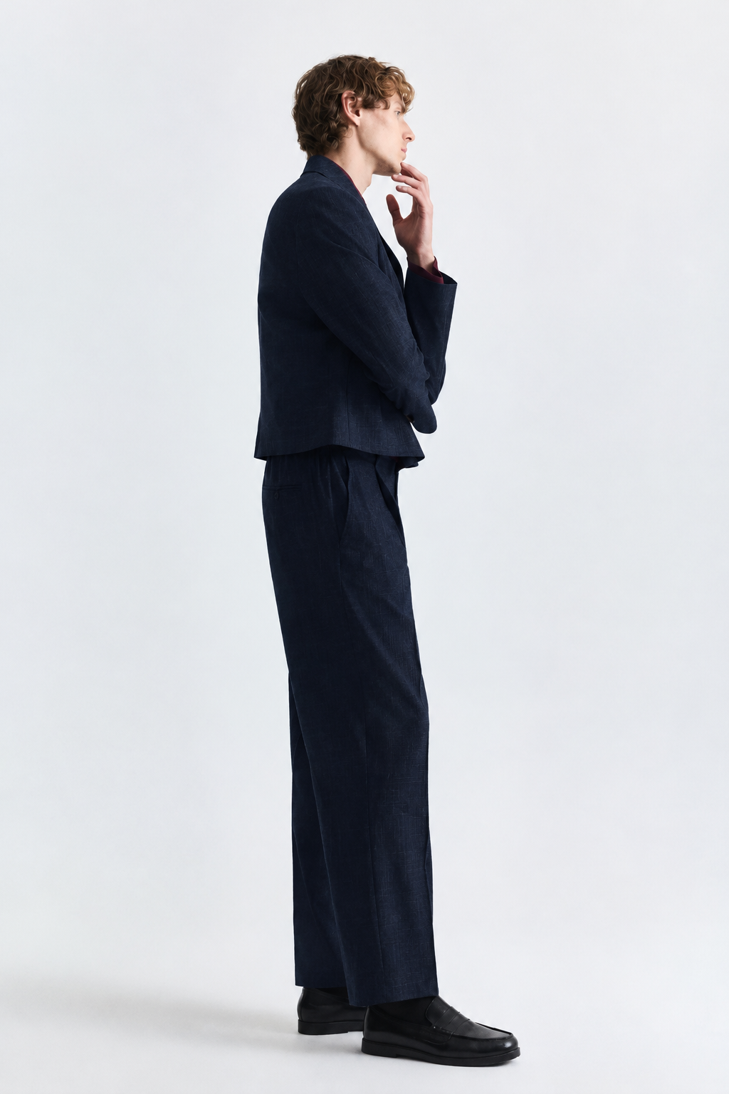 COSTUME CROP RAYURES NAVY BLUE Y26YTKM050 ANT