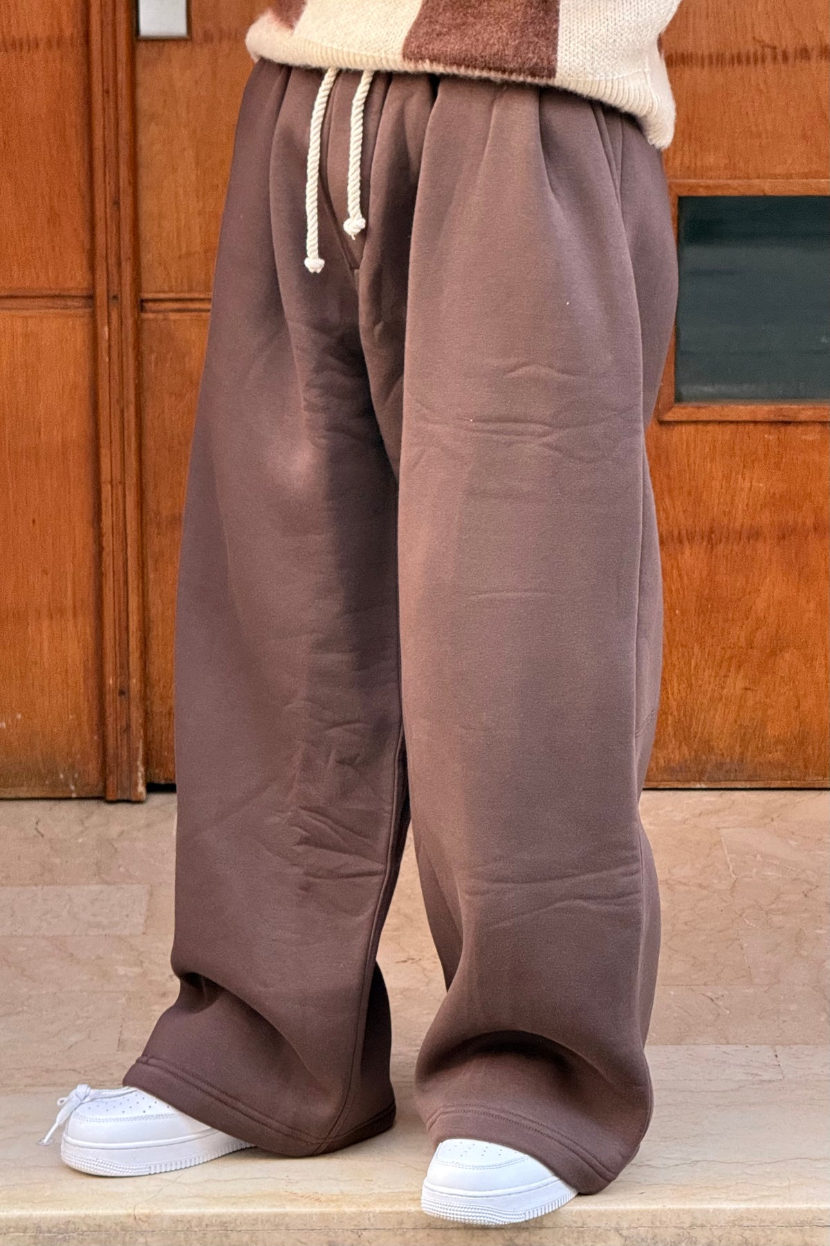 SUPPER BAGGY SWEATPANTS BROWN OVX
