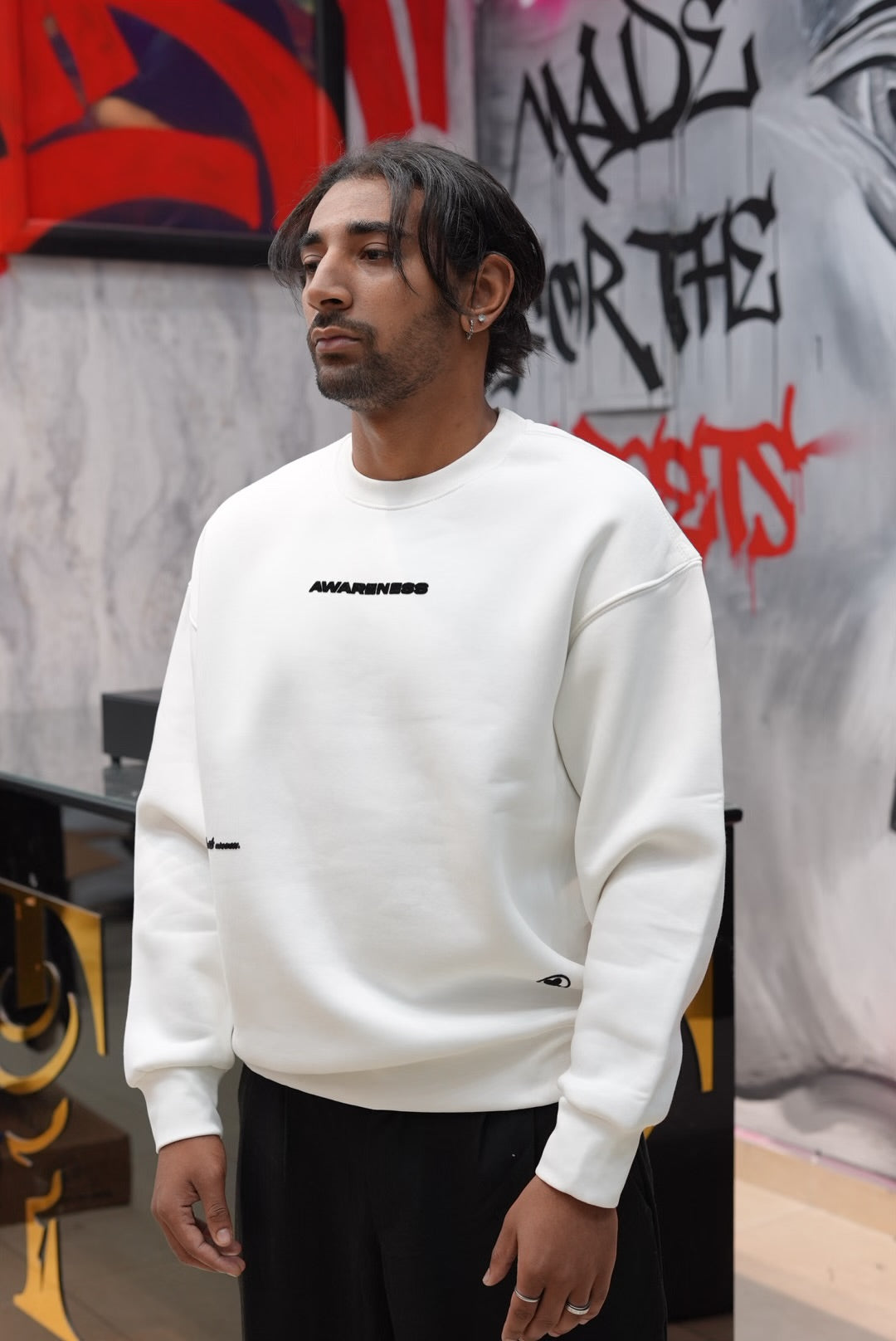 SWEATSHIRT AWARENESS WHITE 257019