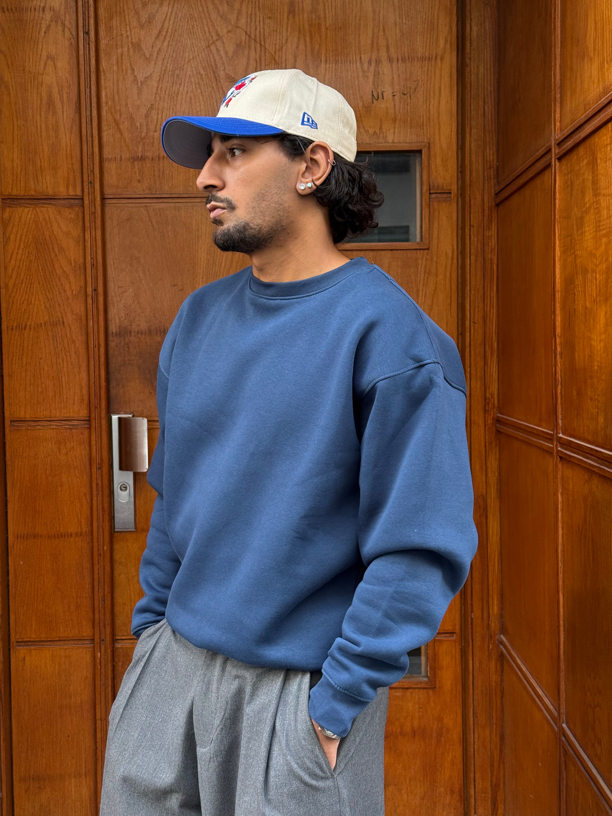 SWEATSHIRT BASIC JL NAVY BLUE