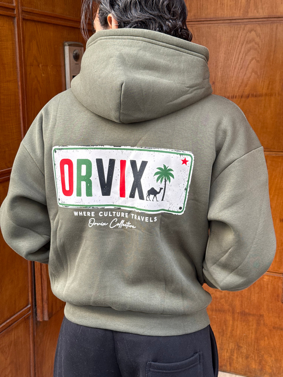 HOODIES CROP ZIP ORVIX GREEN OVX