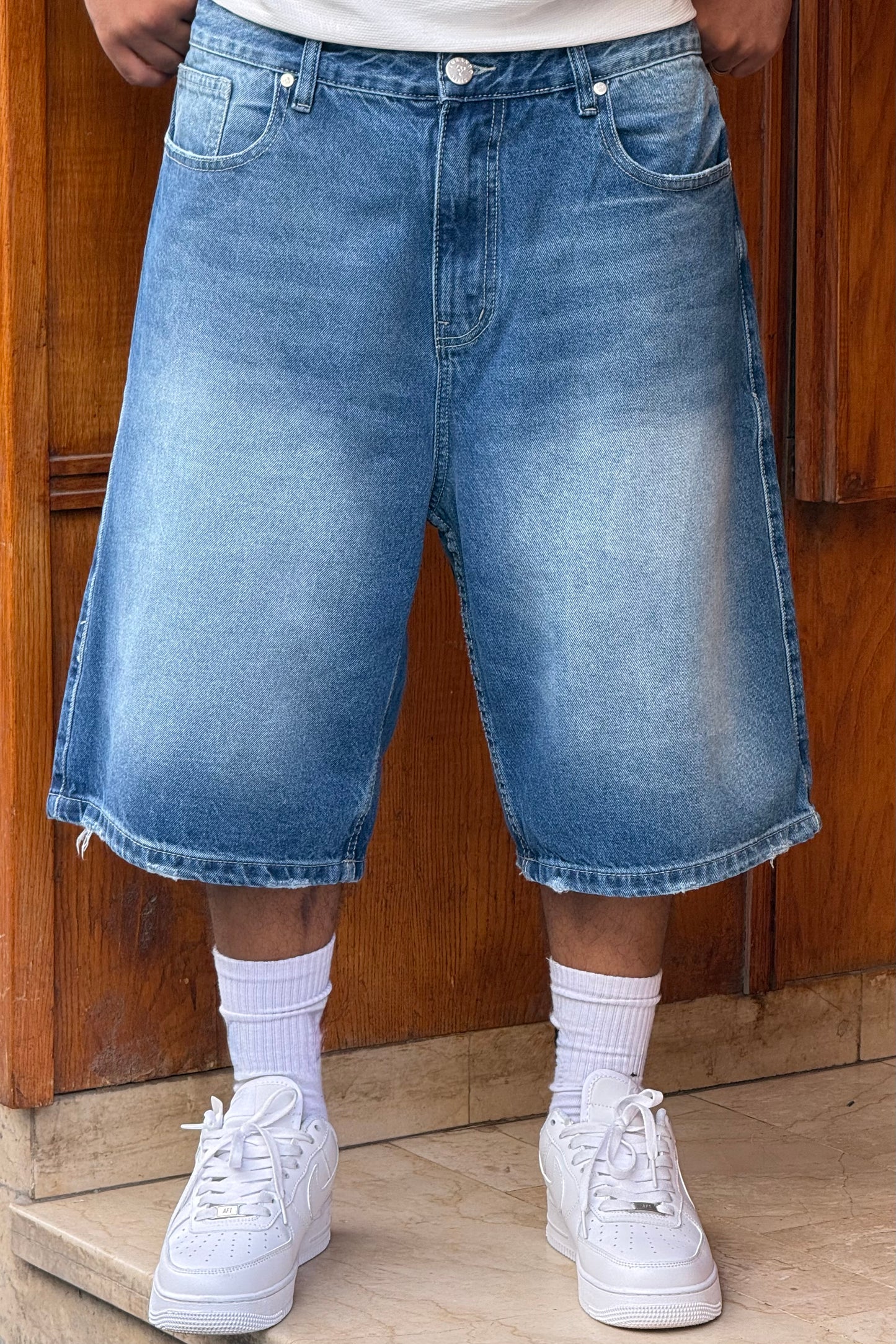 BAGGY JORTS TORNADO STYLE (BLEU)