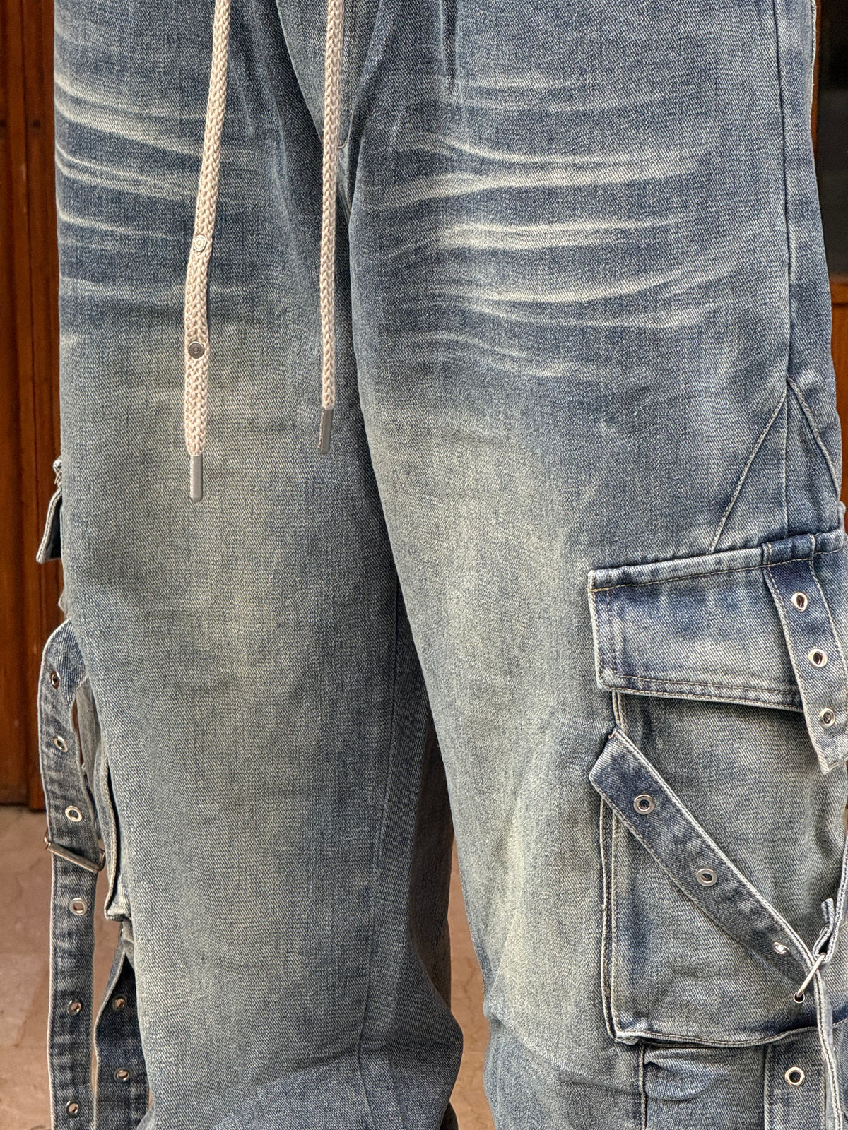 CARGO JEANS LASER DIRTY CN