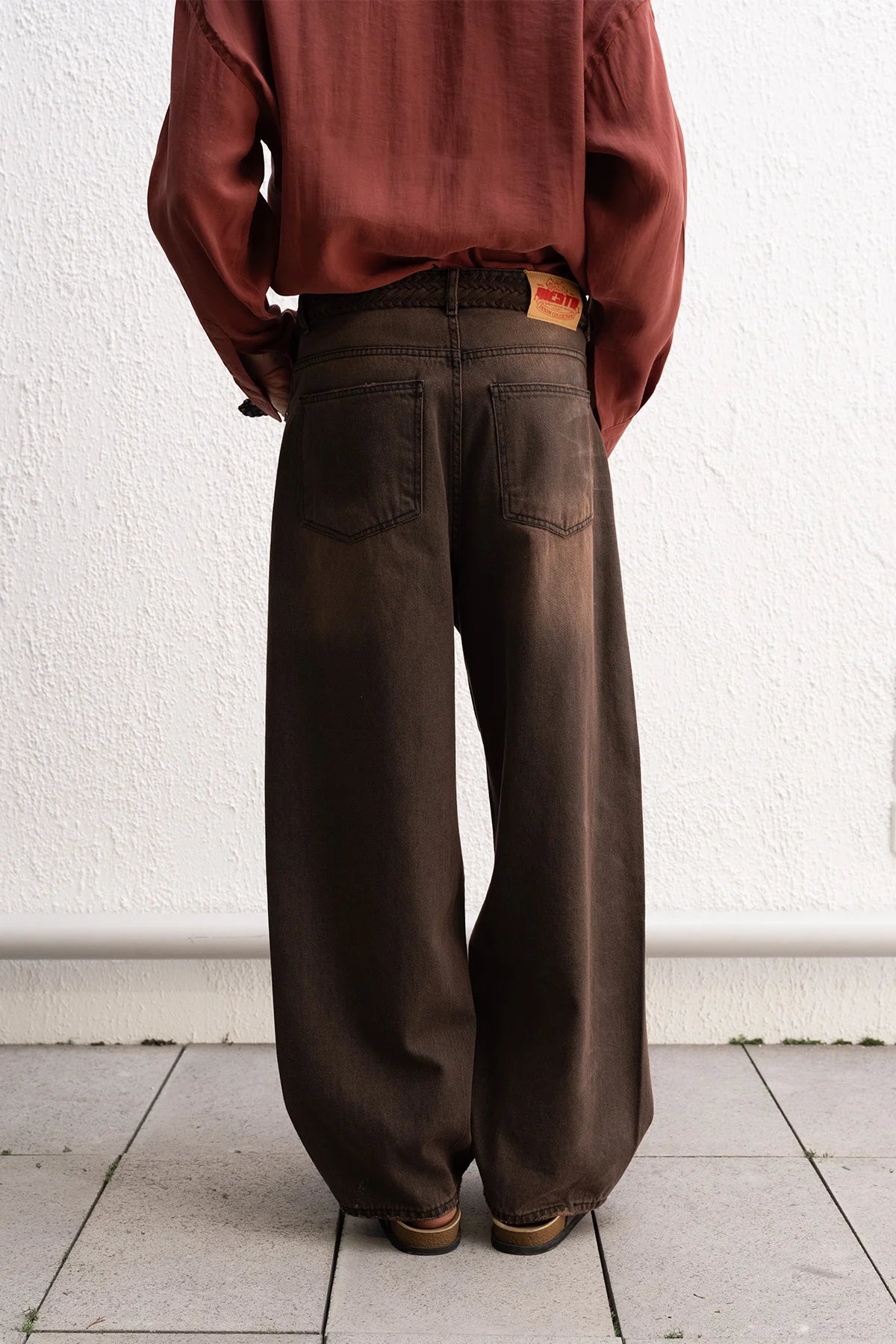 BAGGY FIT JEAN COFFE GST 00450