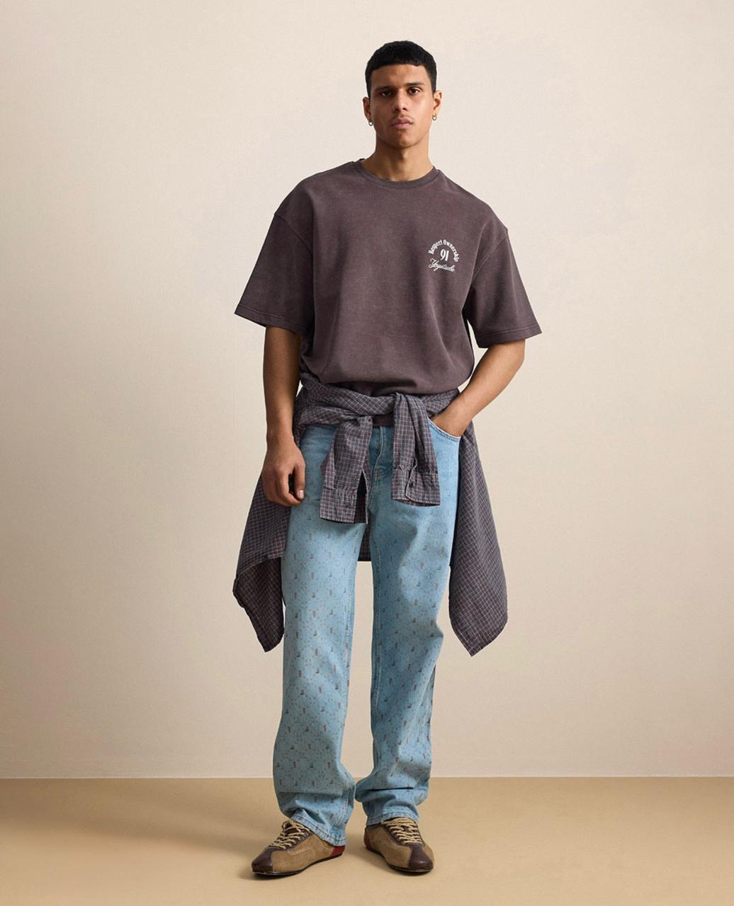 T-SHIRT CROP VM RESPECT BROWN V70-174
