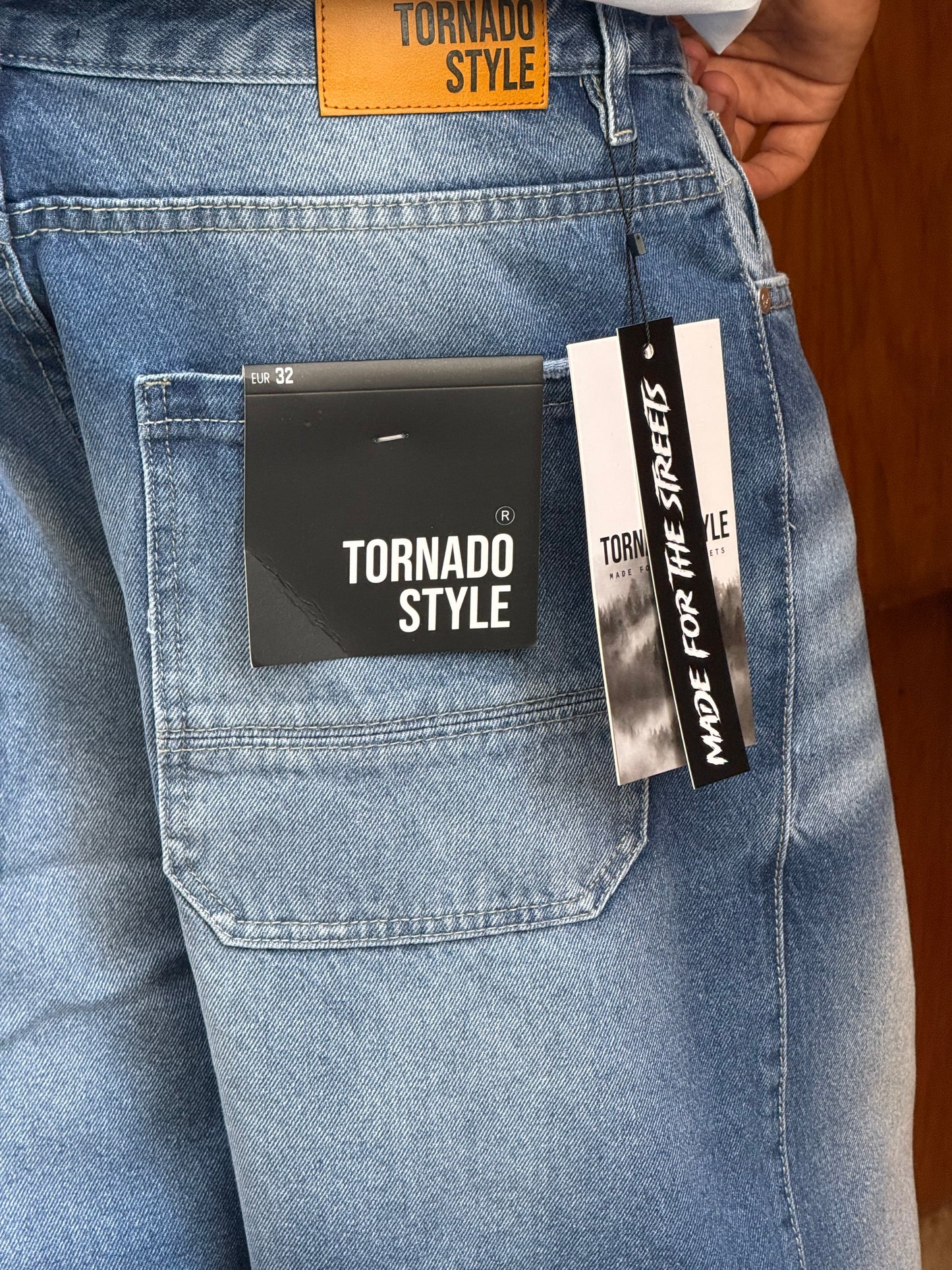 BAGGY JORTS TORNADO STYLE (BLEU PLUS)