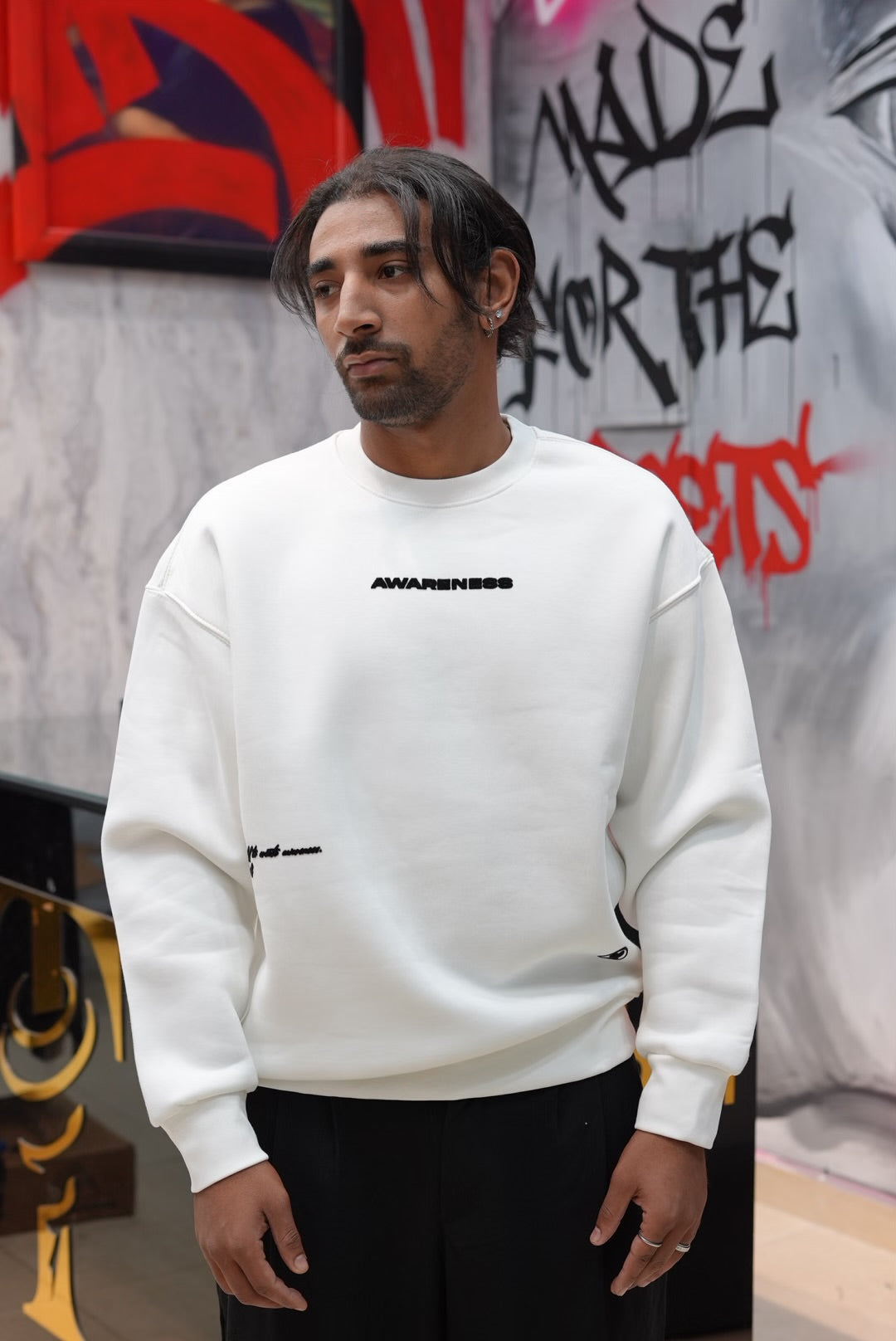 SWEATSHIRT AWARENESS WHITE 257019