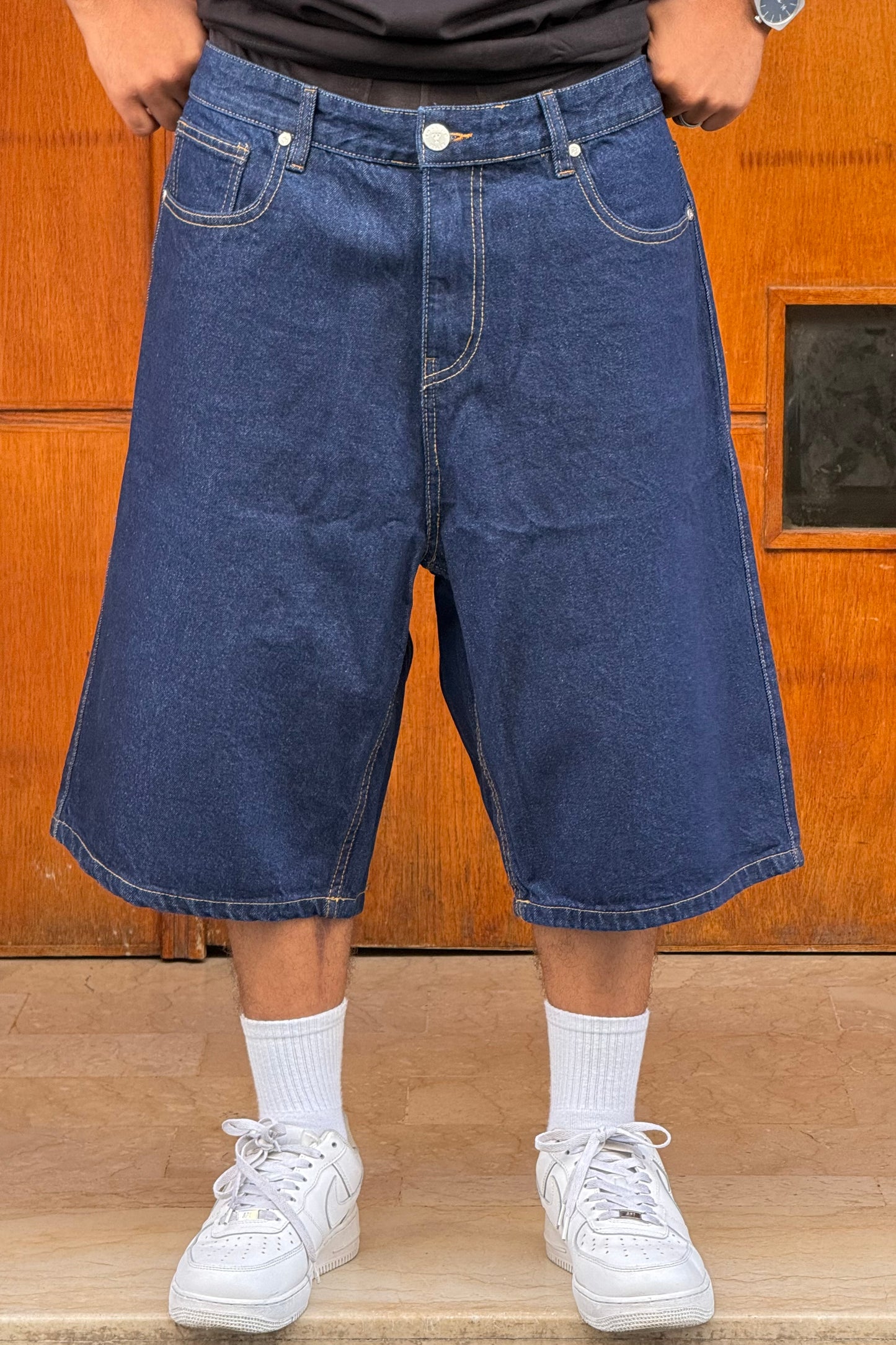 BAGGY JORTS TORNADO STYLE (BLEU BRUT)